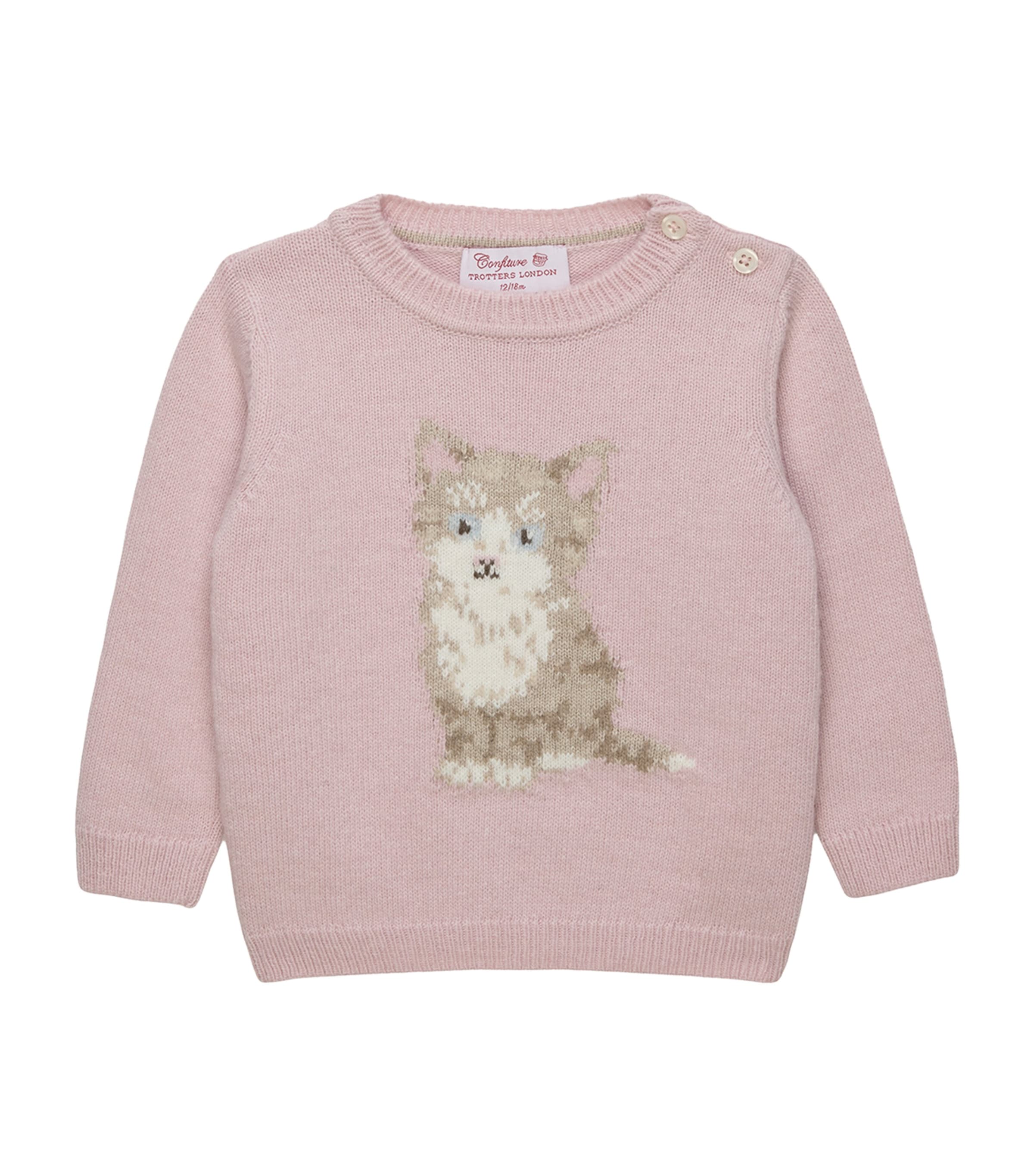 Trotters Jacquard Sweater (6-24 Months) Pink