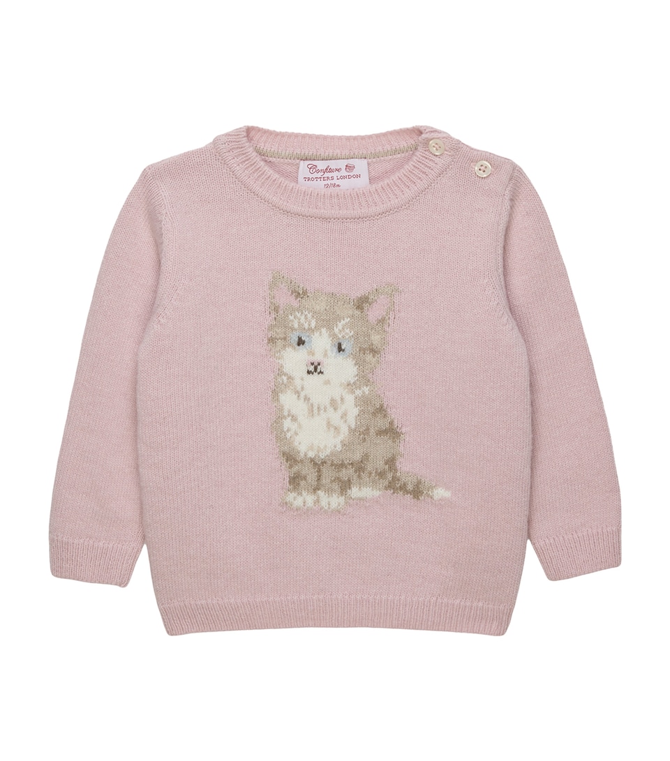 Trotters Jacquard Sweater (6-24 Months) Pink