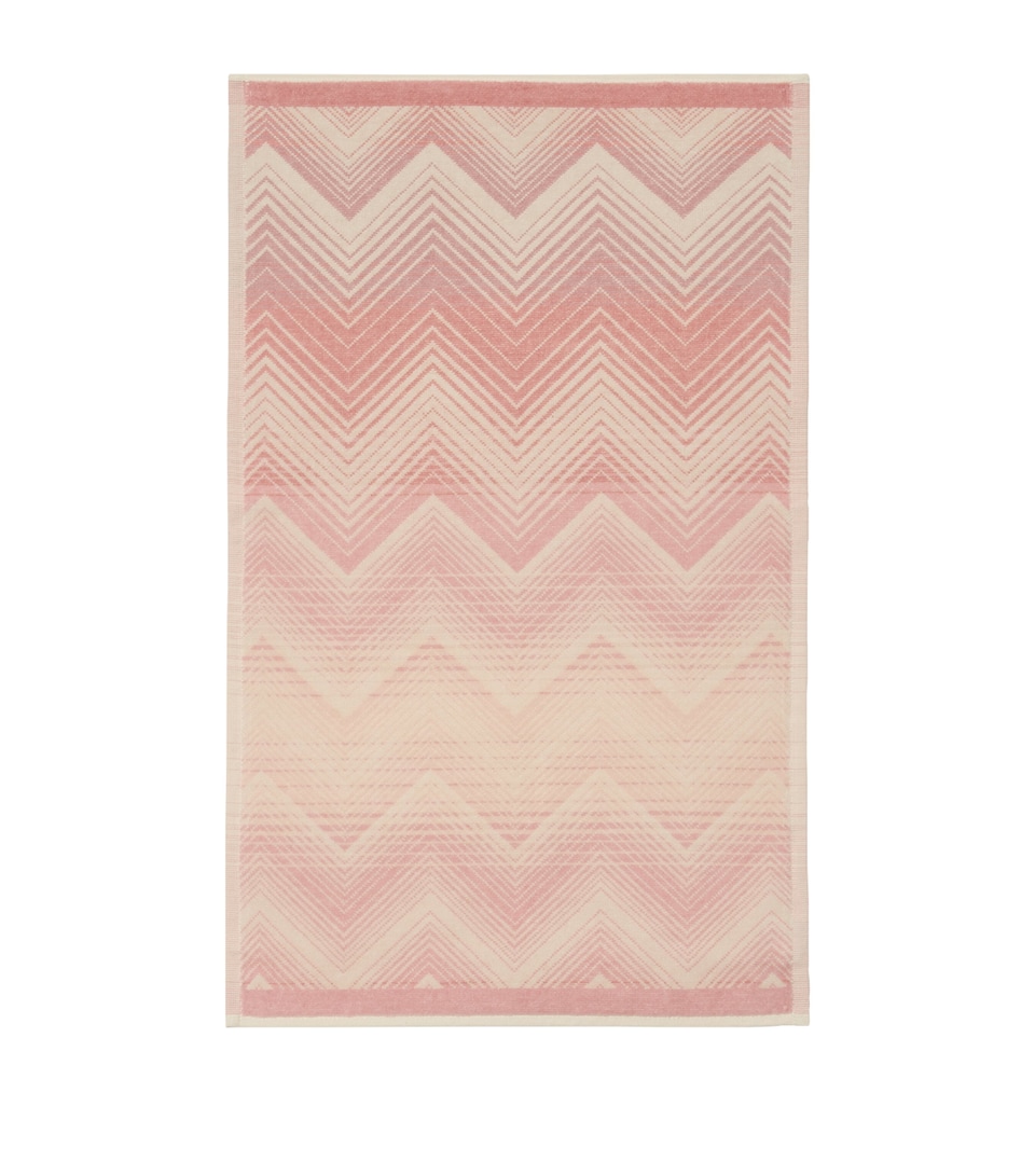 Missoni Home Marea Hand Towel (40cm x 70cm) Pink/white