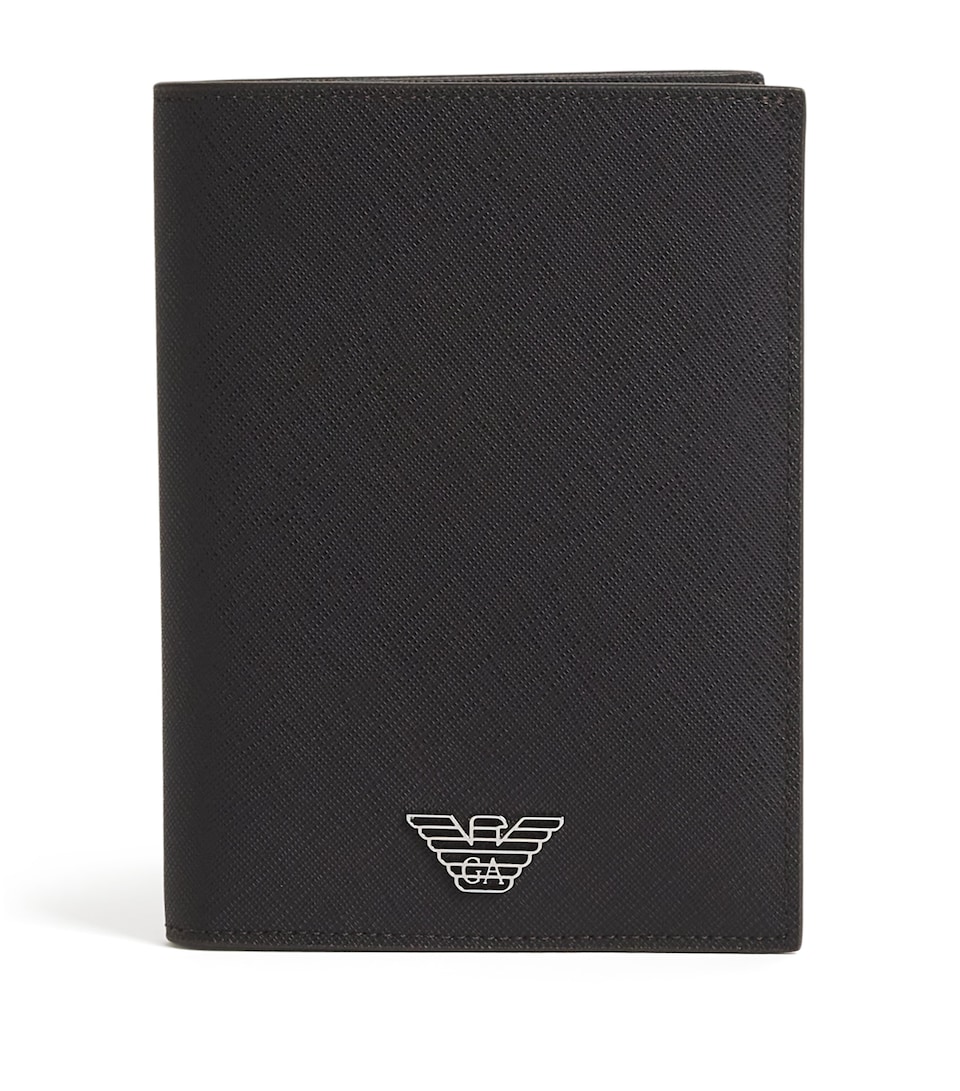Grained Leather Passport Holder
