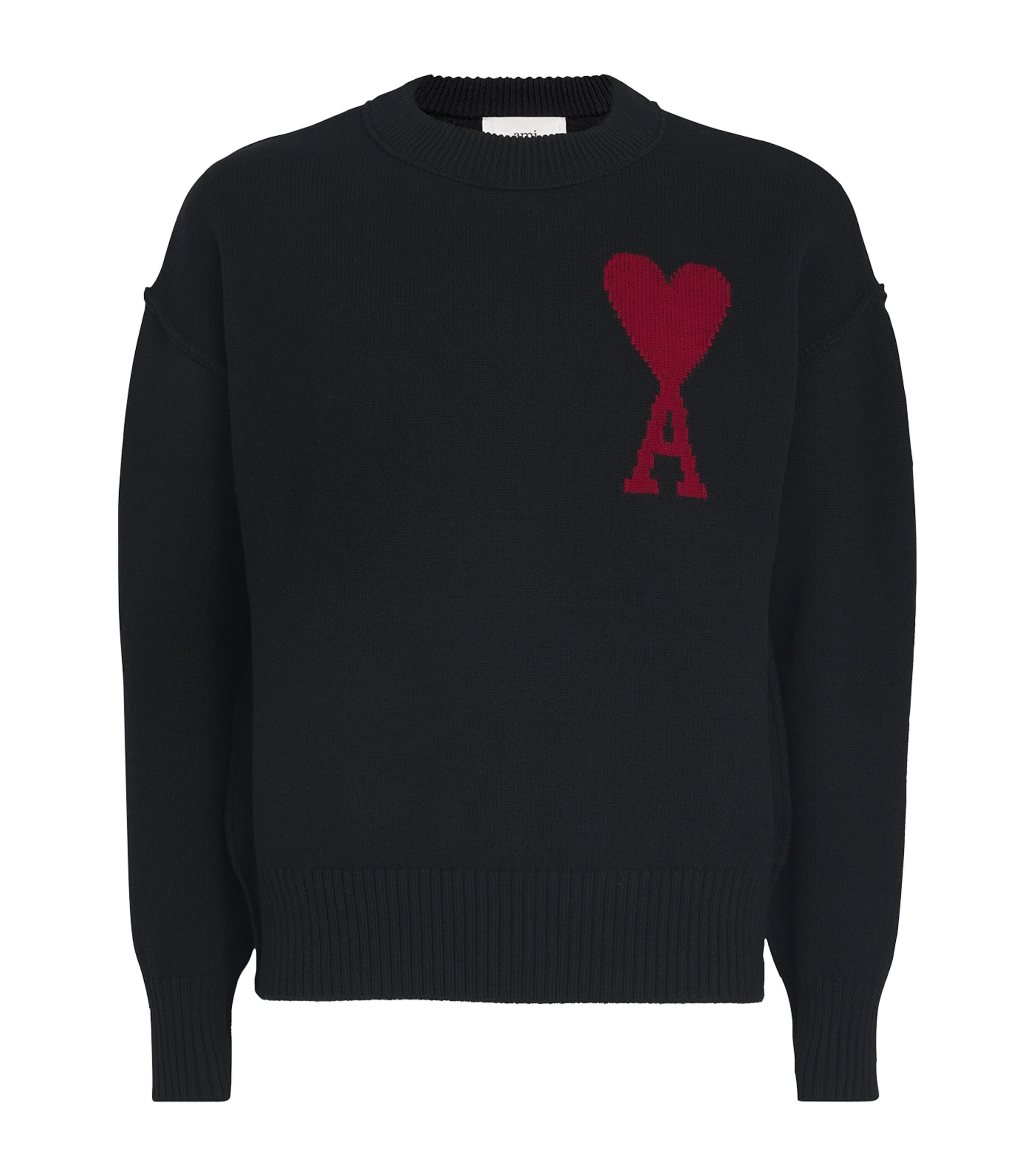 AMI Paris Mens Virgin Wool Ami de Coeur Sweater