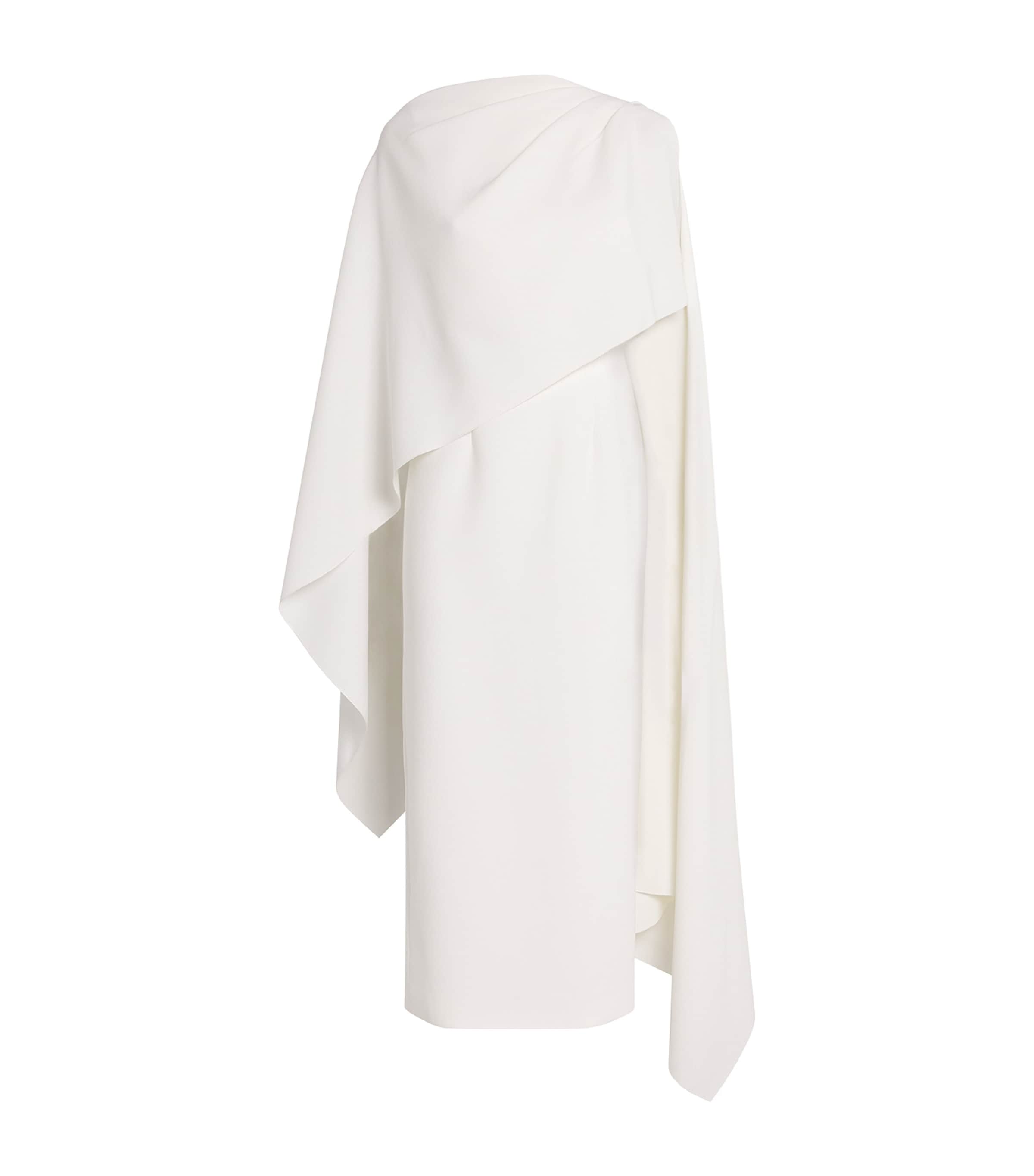 Roksanda Womens Cape-Overlay Demetria Maxi Dress Ivory
