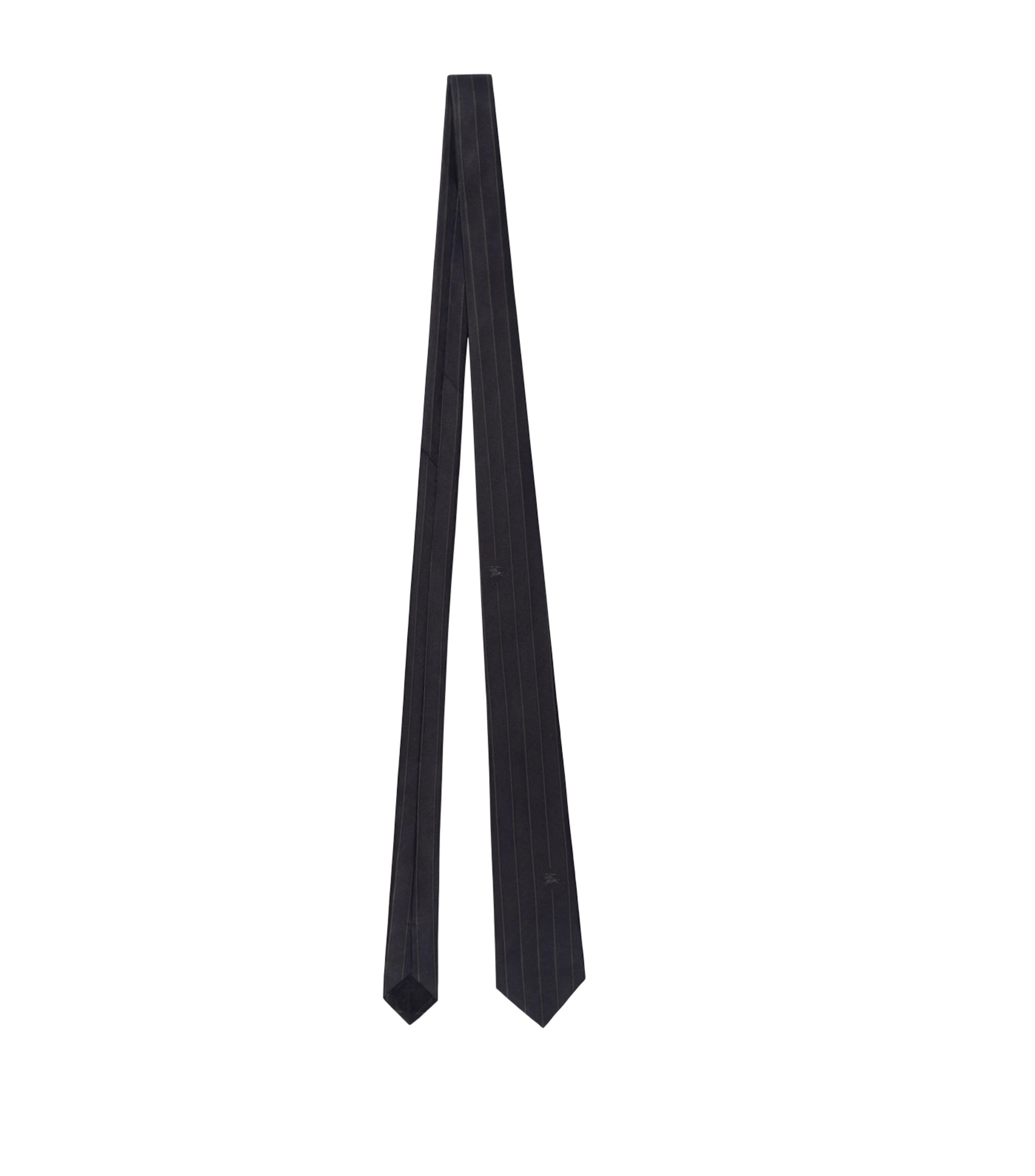 Burberry Silk Pinstripe EKD Tie Navy