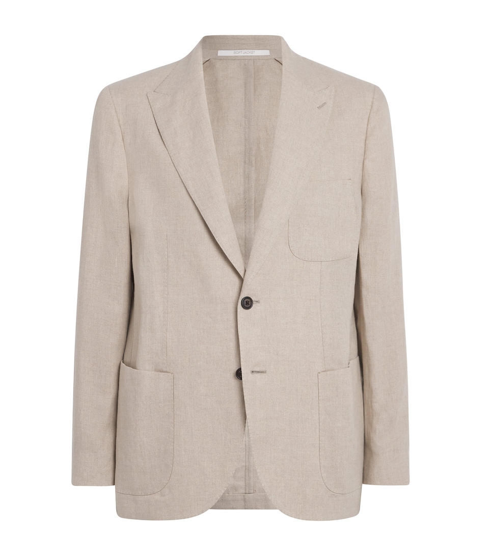 x Harrods Linen Blazer