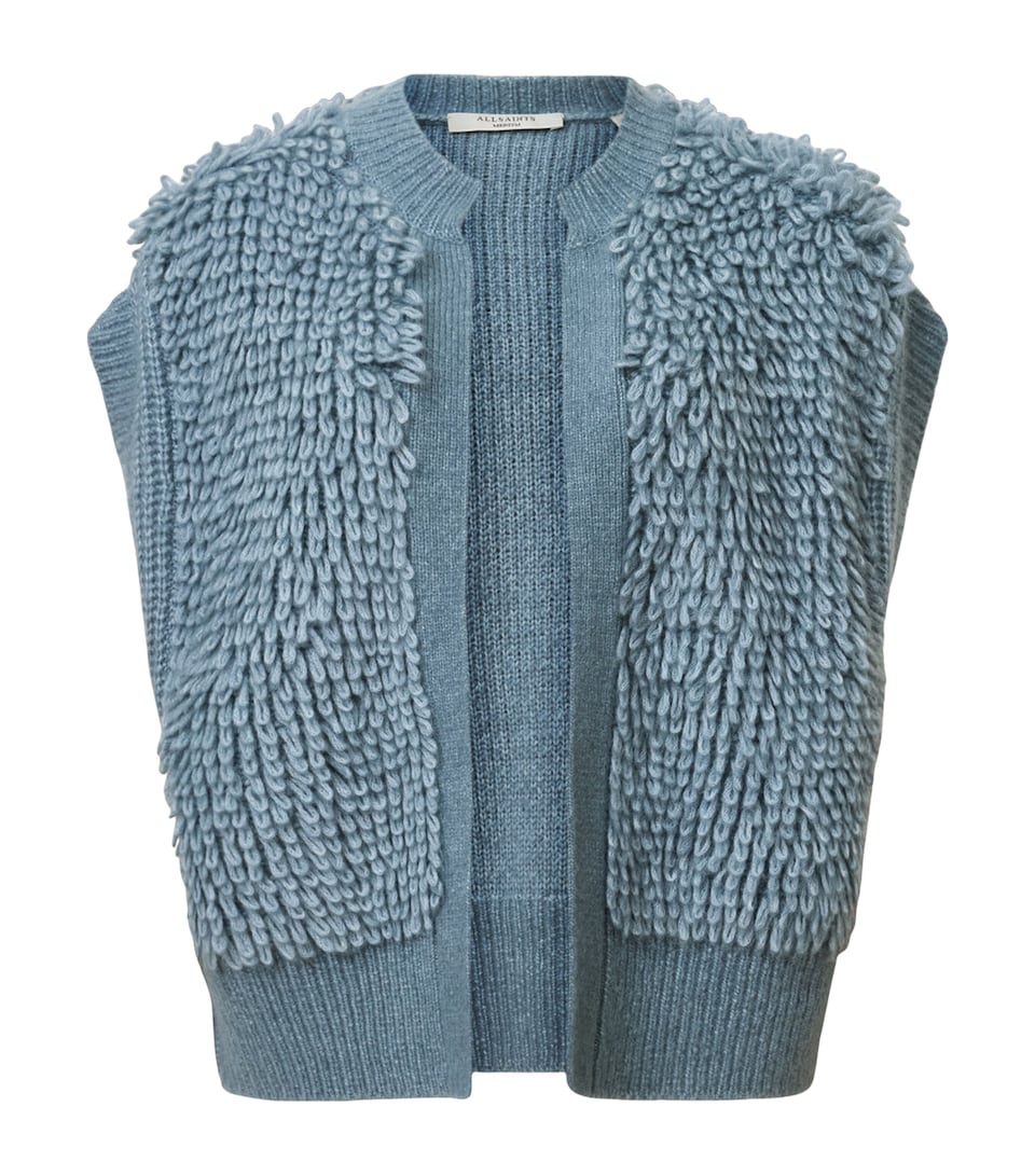 Wool-Blend Open-Front Elias Gilet