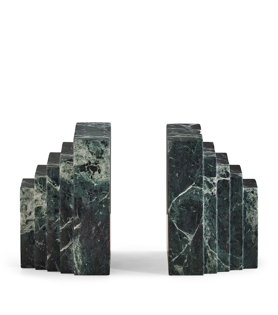 Soho Home Marble Lola Bookends Green
