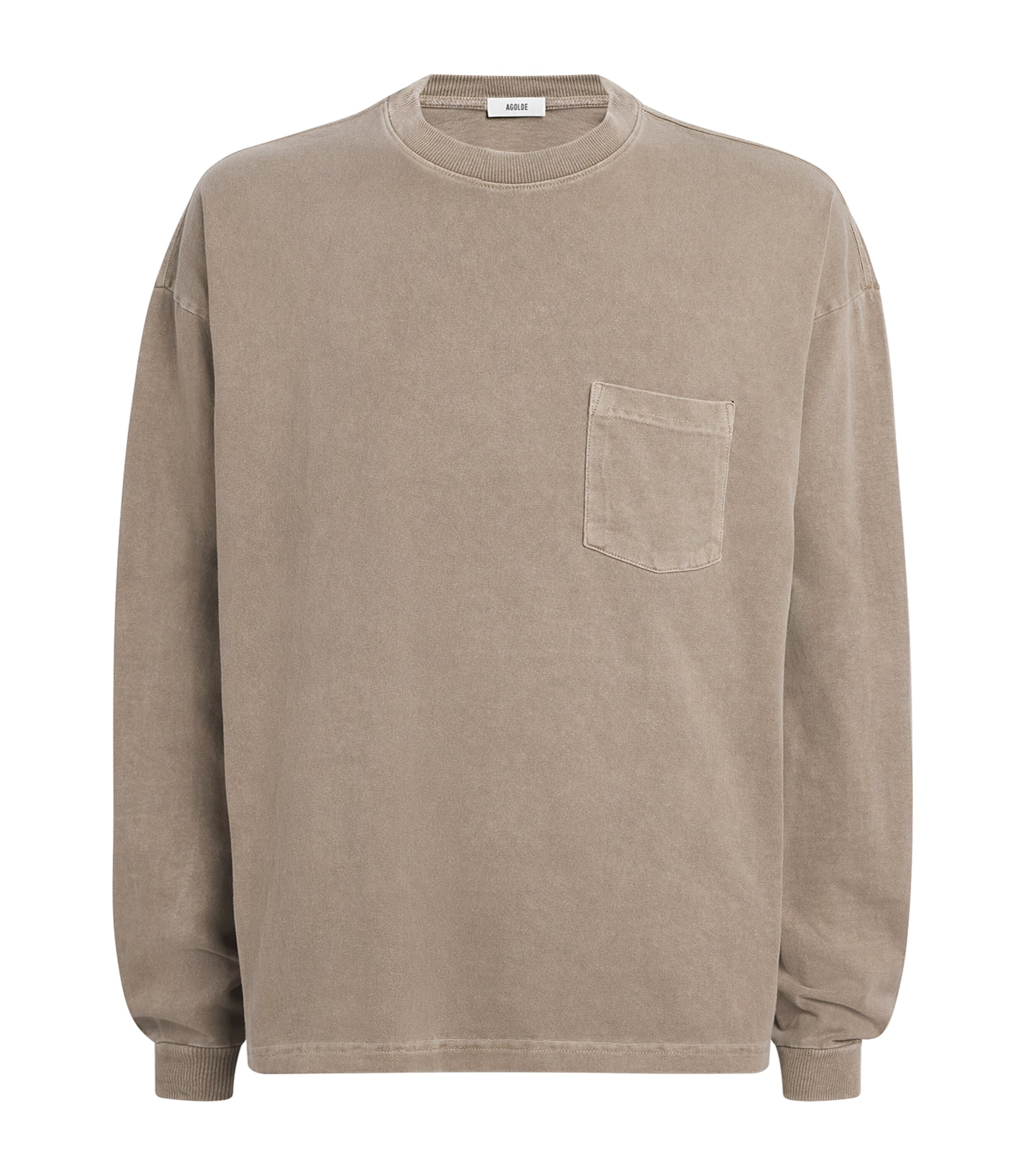 AGOLDE Mens Cotton Lucan Long-Sleeve T-Shirt Trail