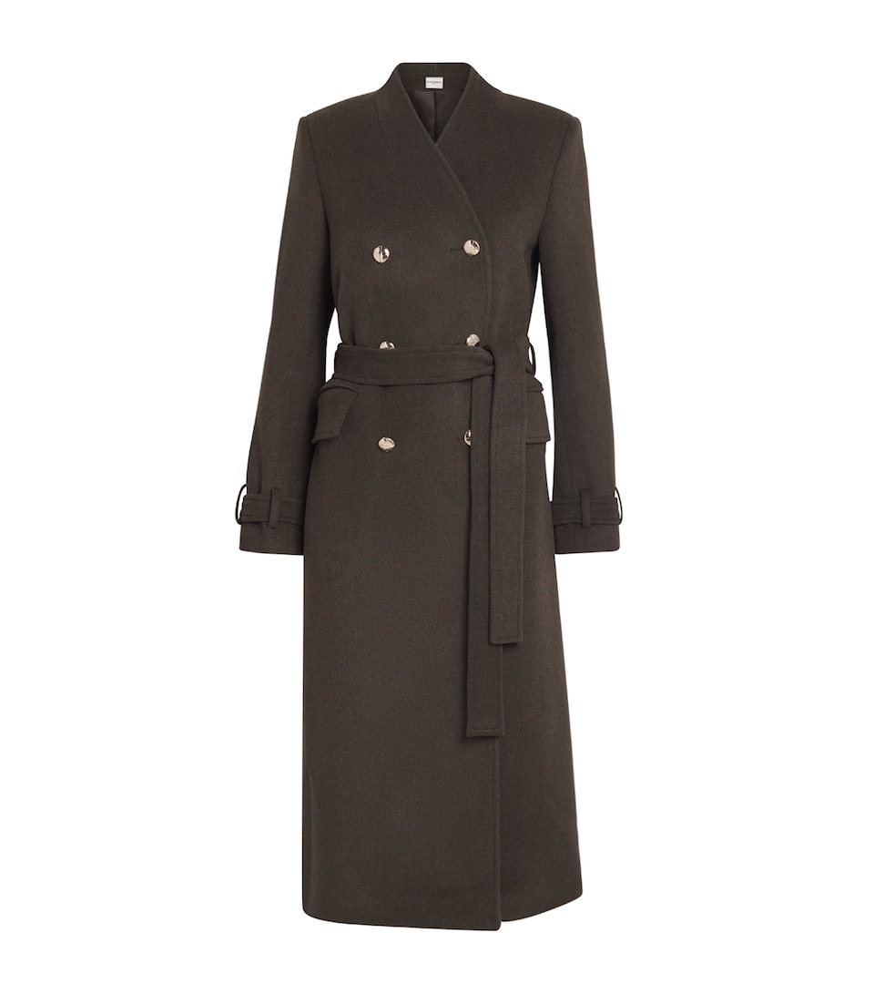 Wool-Blend Double-Breasted Coat