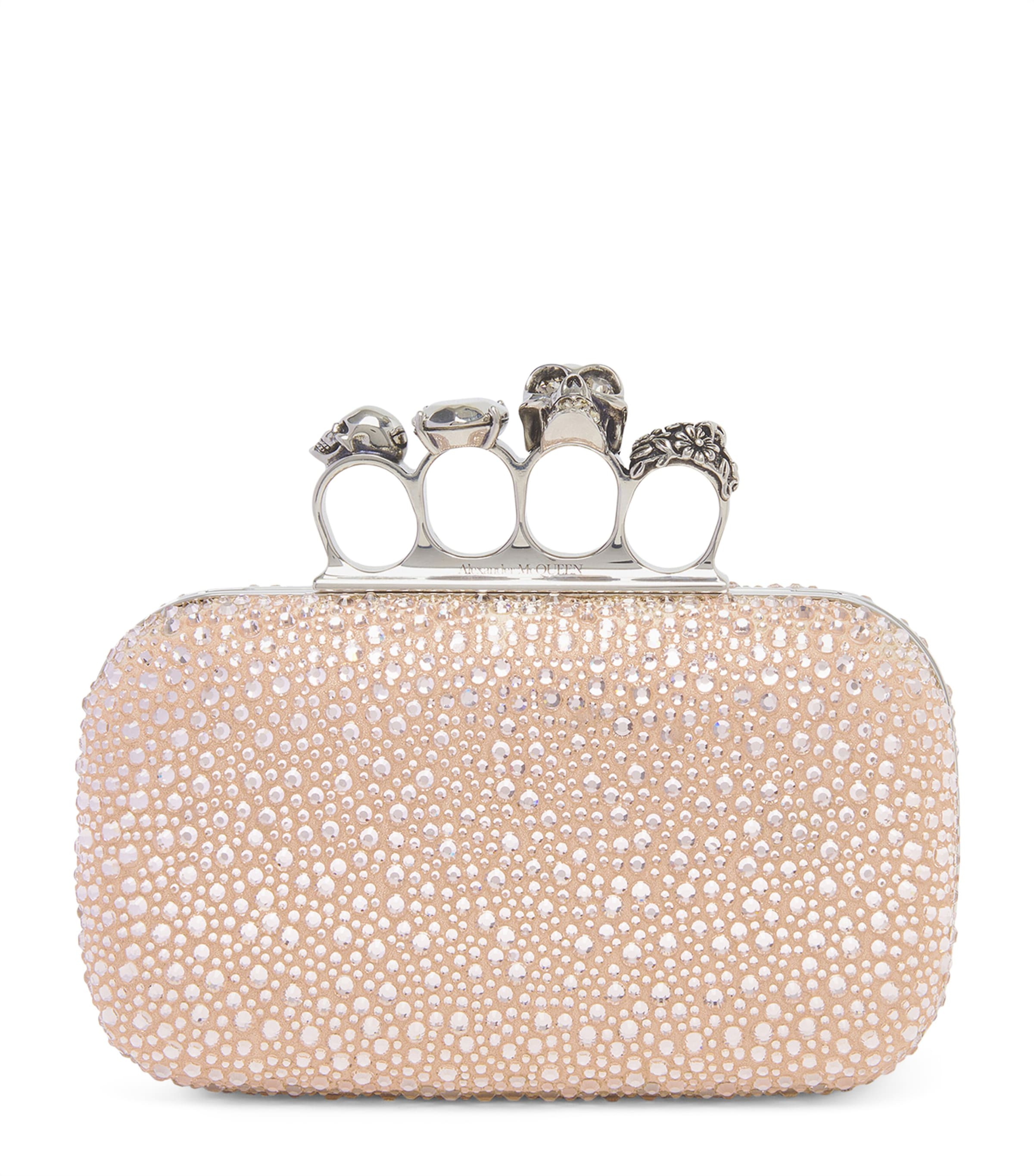 Crystal Skull Four-Ring Clutch Bag