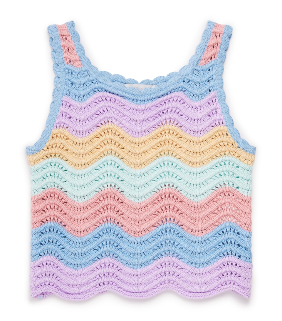 Cotton Scallop-Hem Top (2-14 Years)