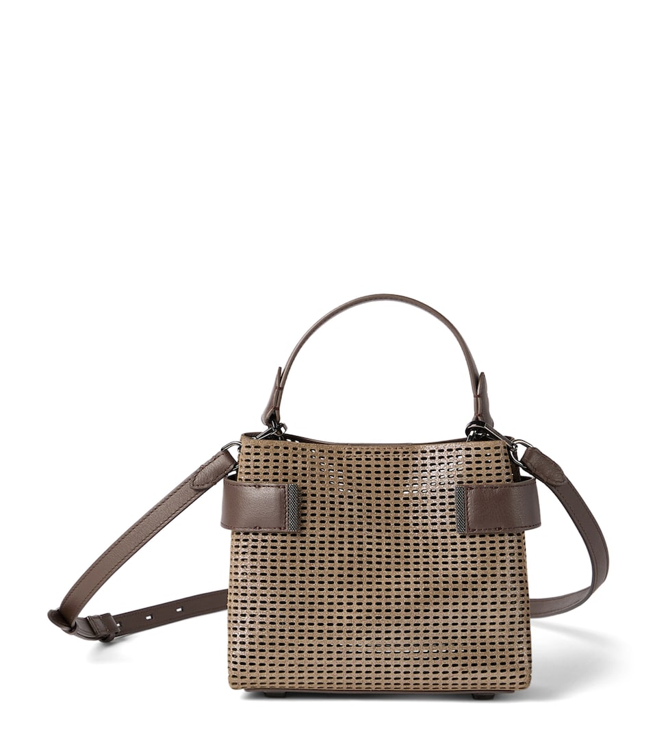 Small Leather Essence Top-Handle Bag