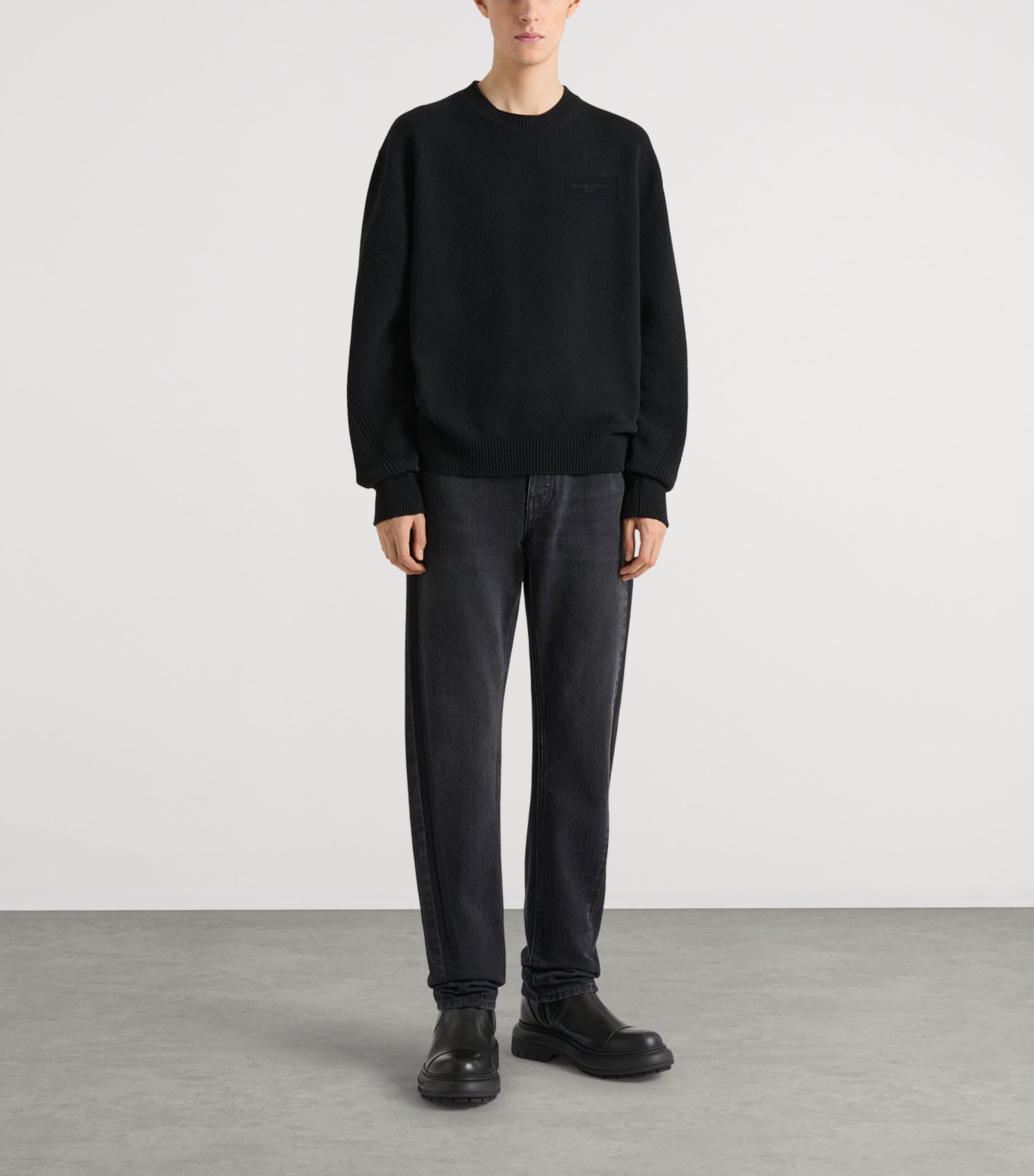Givenchy Mens Wool-Cashmere Sweater