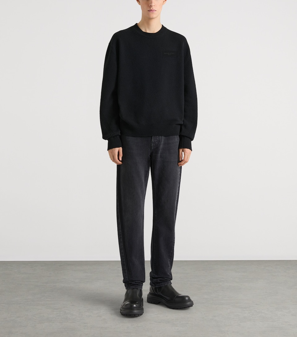 Givenchy Mens Wool-Cashmere Sweater