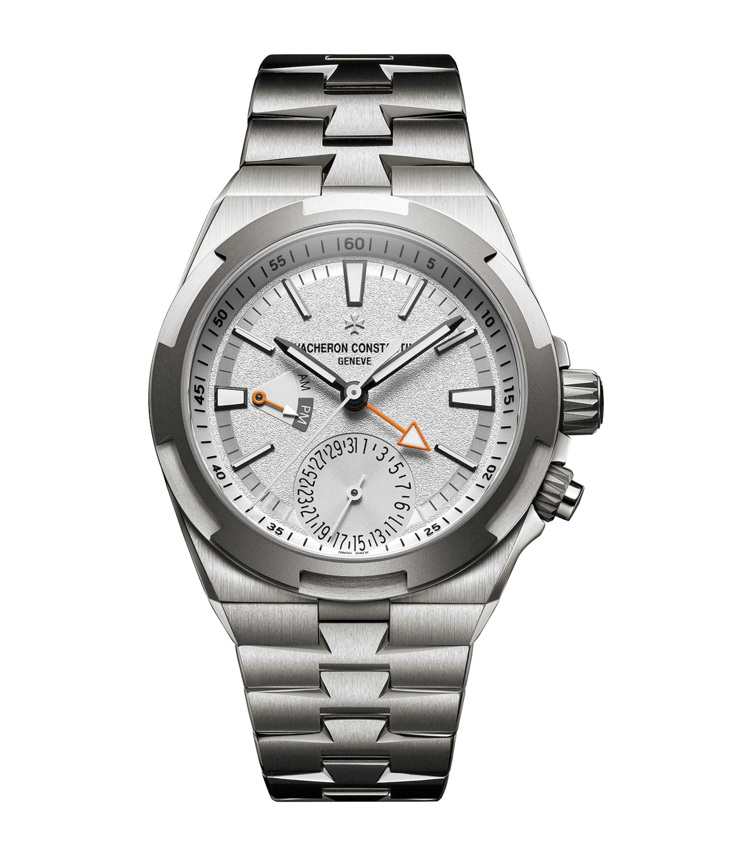 Vacheron Constantin Titanium Overseas Dual Time Cardinal Points North Watch 41mm White