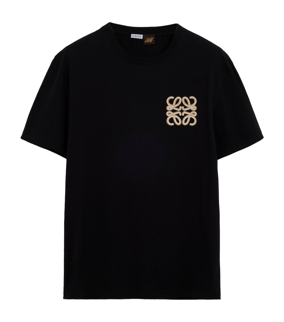 LOEWE Mens x Paula's Ibiza Anagram Relaxed T-Shirt Black