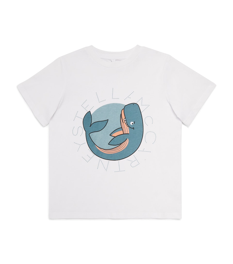 Stella McCartney Kids Organic Cotton Whale T-Shirt (2-14 Years)
