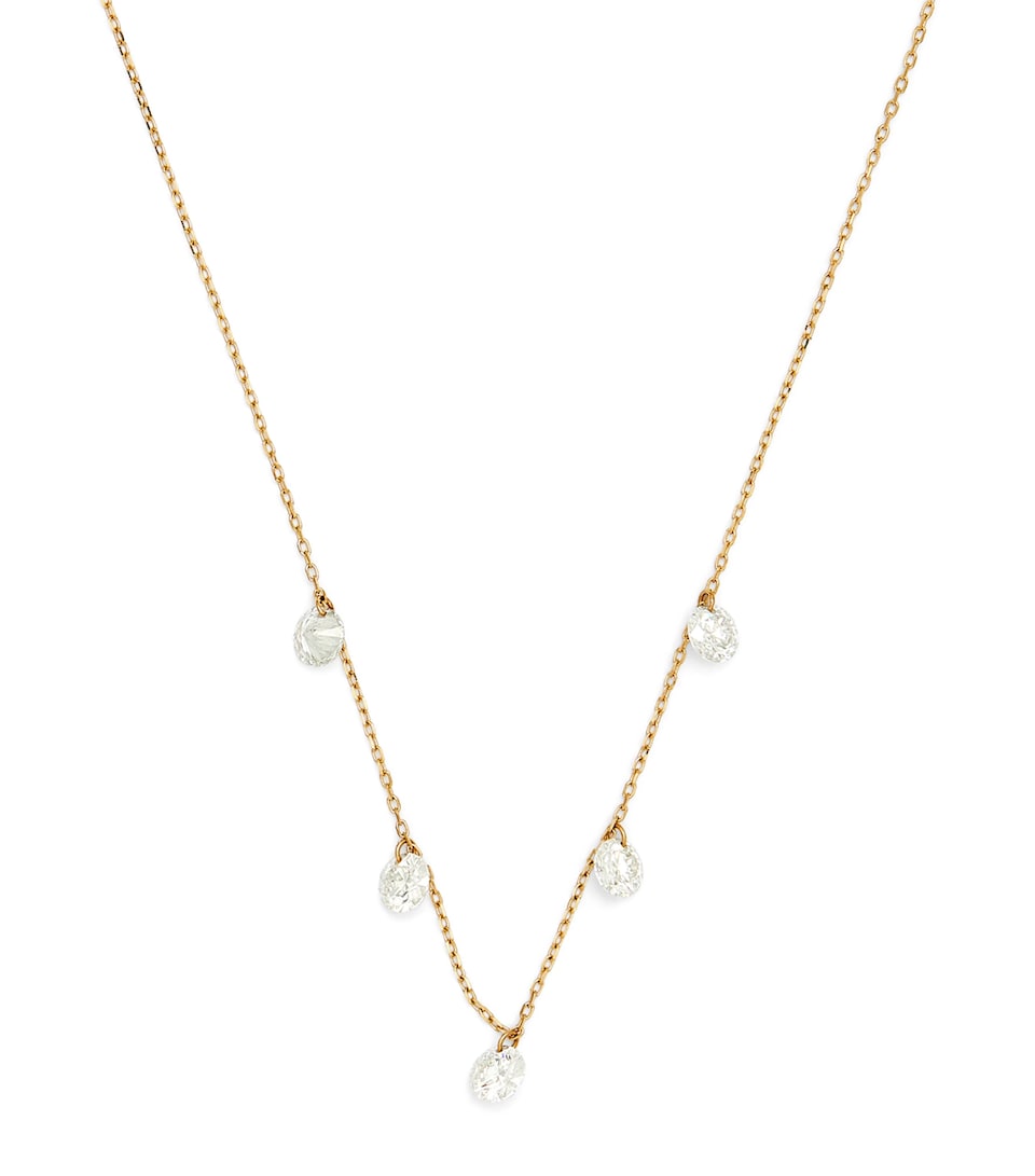Persée Yellow Gold and Diamond 5-Stone Danaé Necklace Yellow Gold
