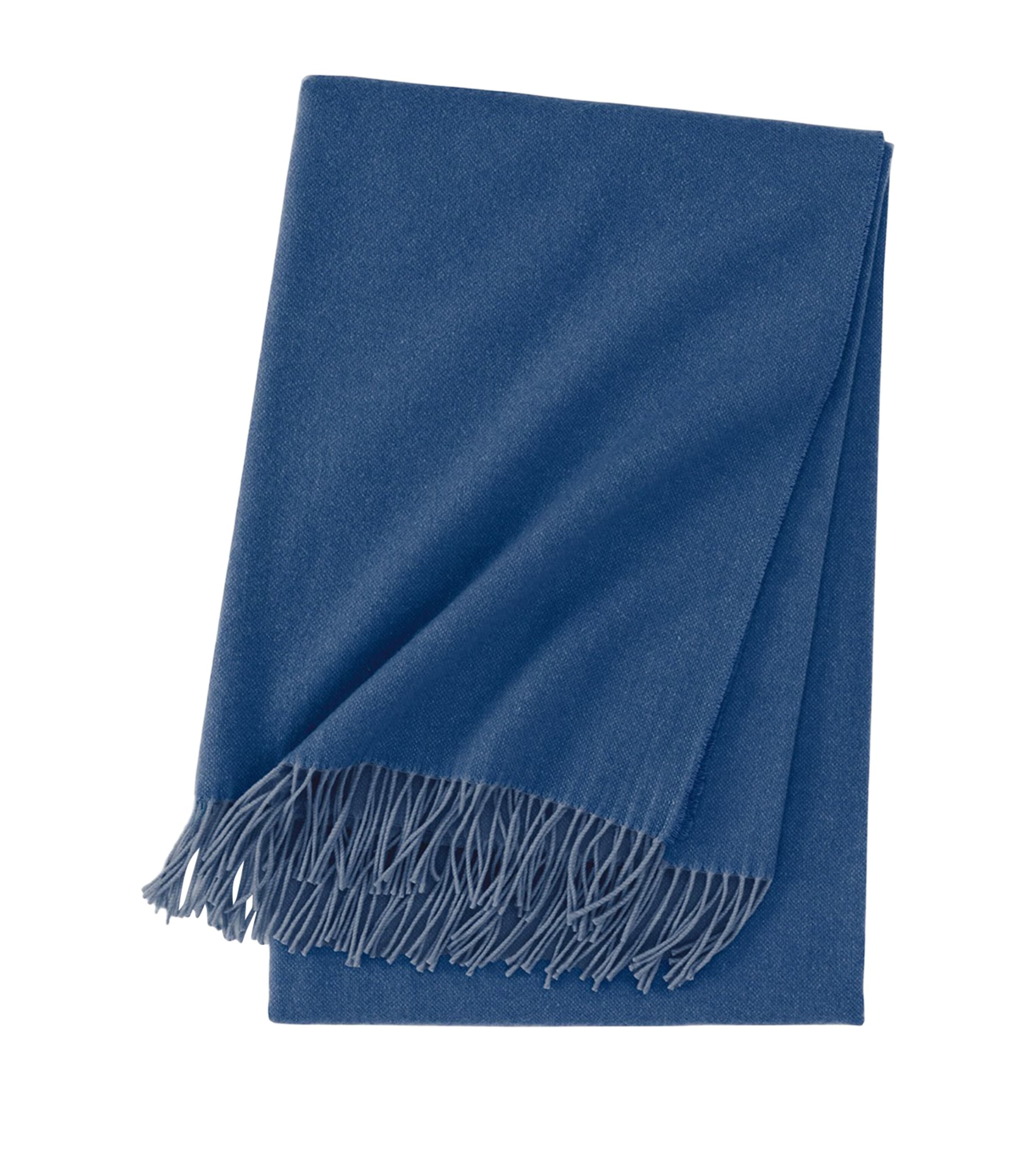 Yves Delorme Club Framboise Throw (130cm x 170cm) Outremer