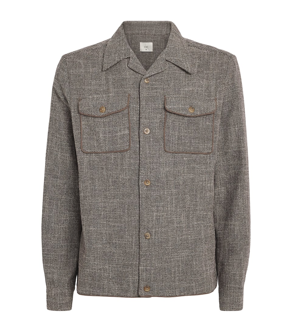 CHÉ Mens Cotton-Blend Redford Shirt Light Brown