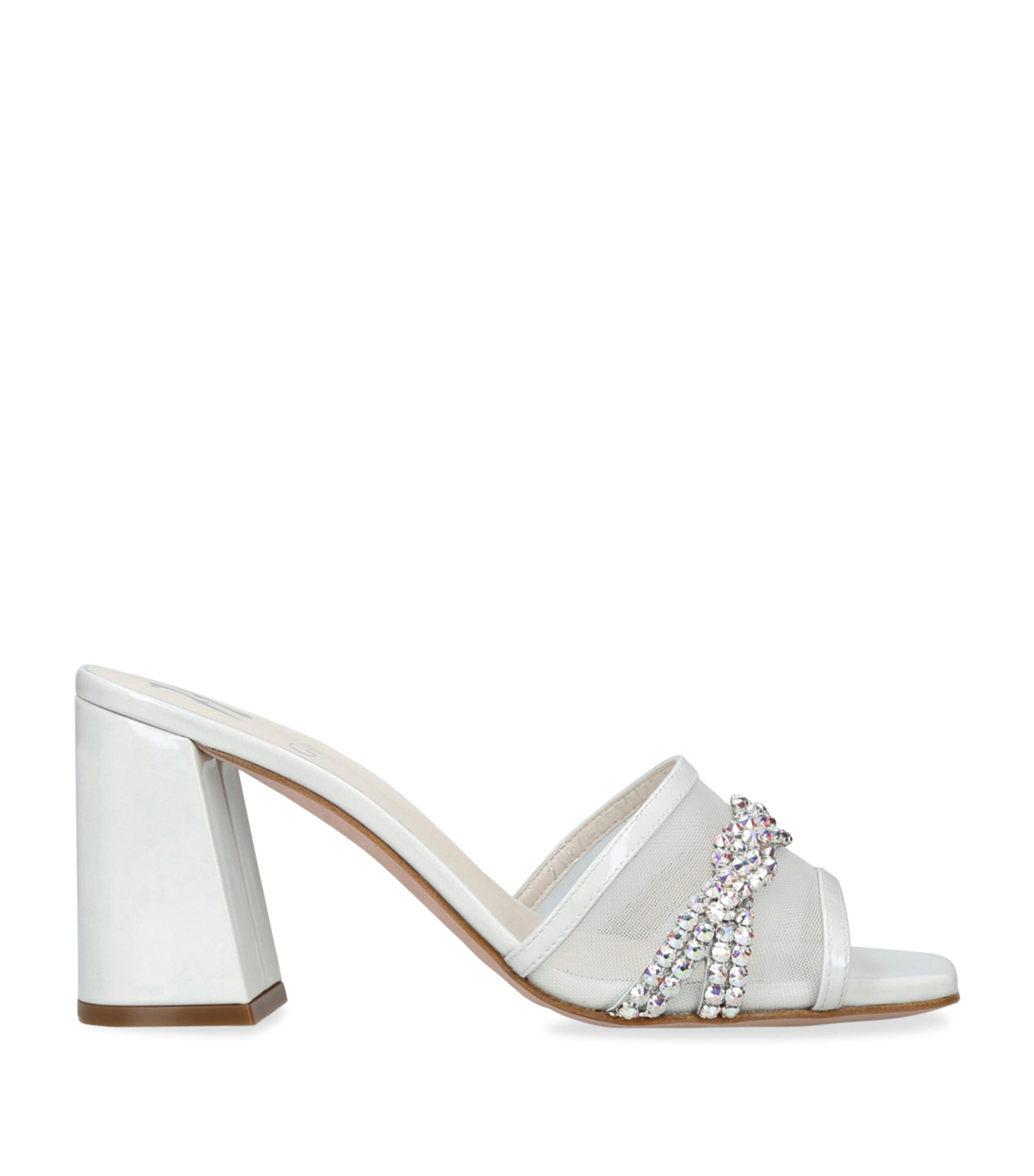 Leather Embellished Loire Mules 85