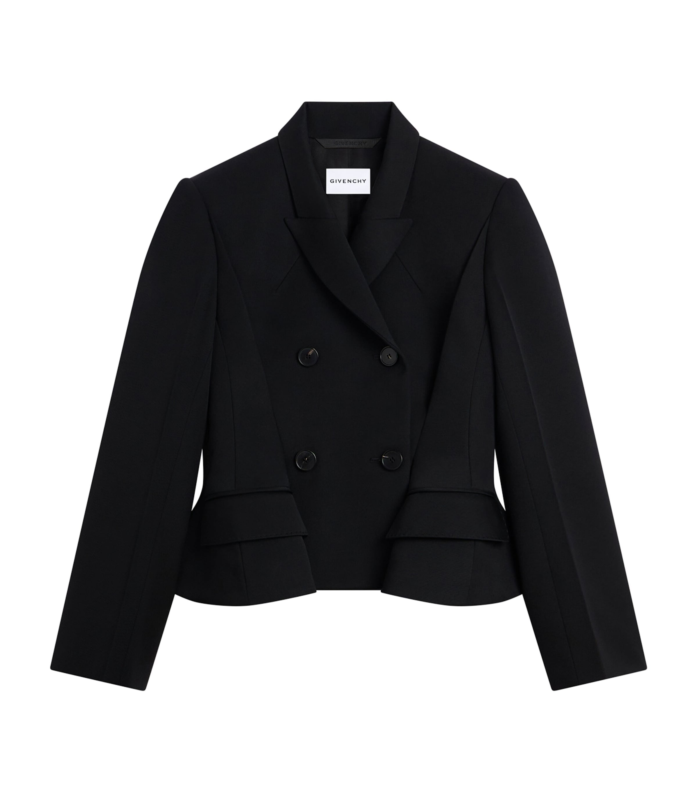 Givenchy Womens Wool Gabardine Pinch Blazer