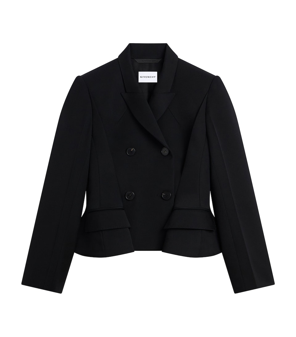 Givenchy Womens Wool Gabardine Pinch Blazer