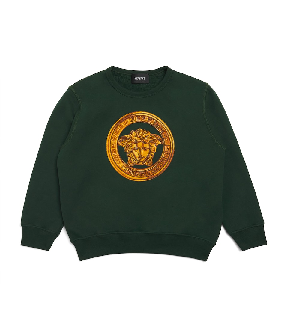 Cotton Embroidered Medusa Sweatshirt (6-14 Years)