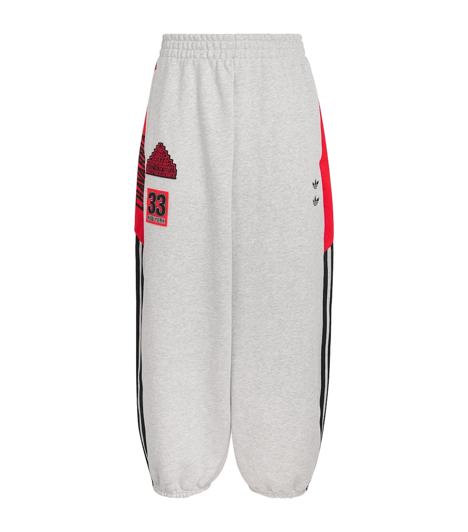 Willy Chavarria Mens x adidas Originals Logo Sweatpants Lgrey