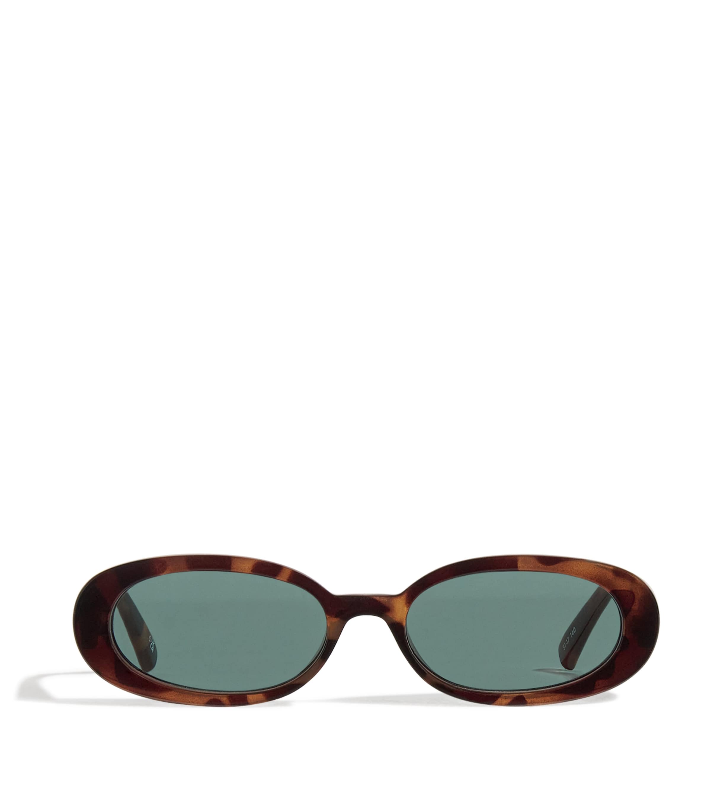 Le Specs Oval Outta Love Sunglasses Tort