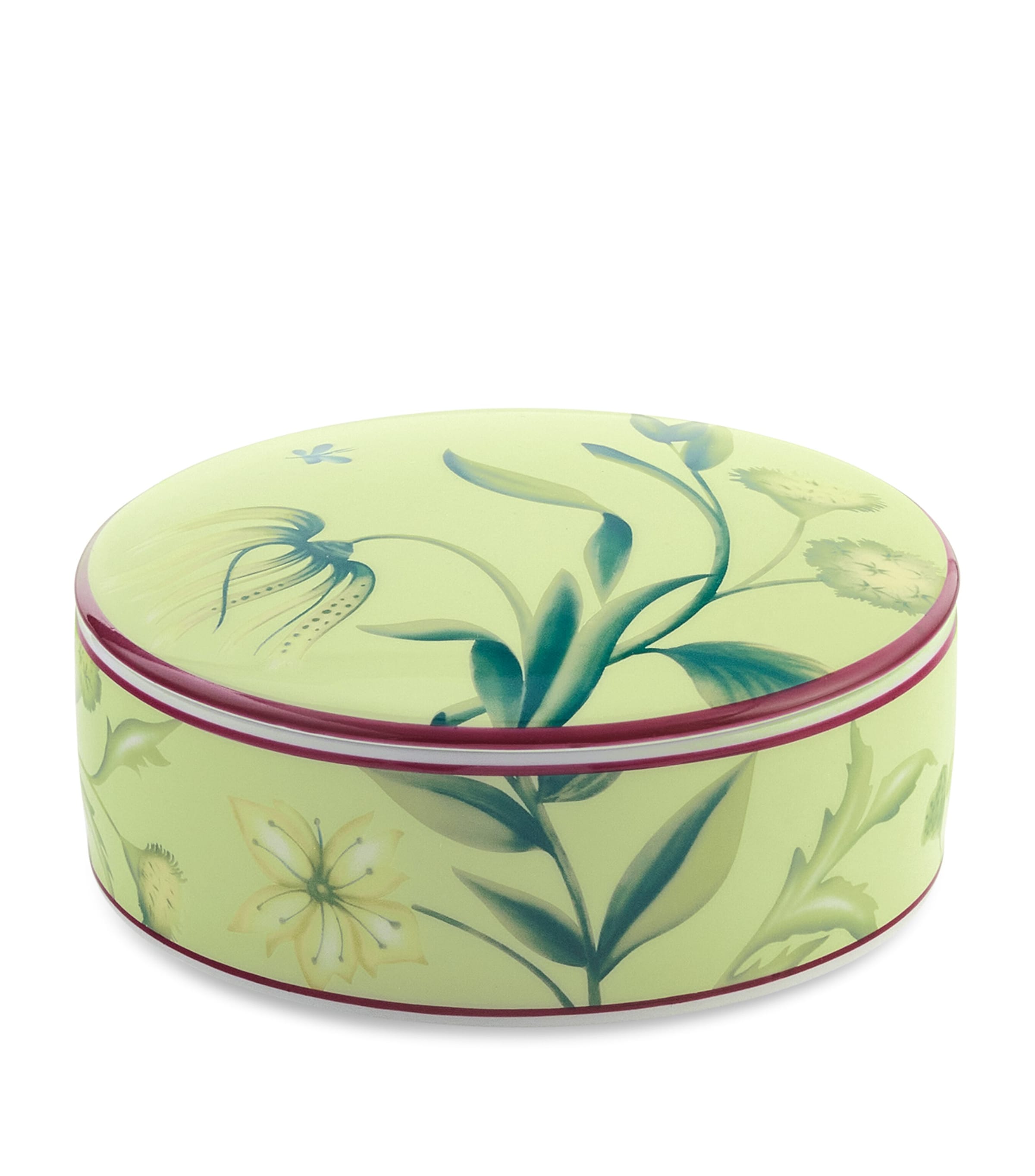 GINORI 1735 Porcelain Florenza Acanto Trinket Box