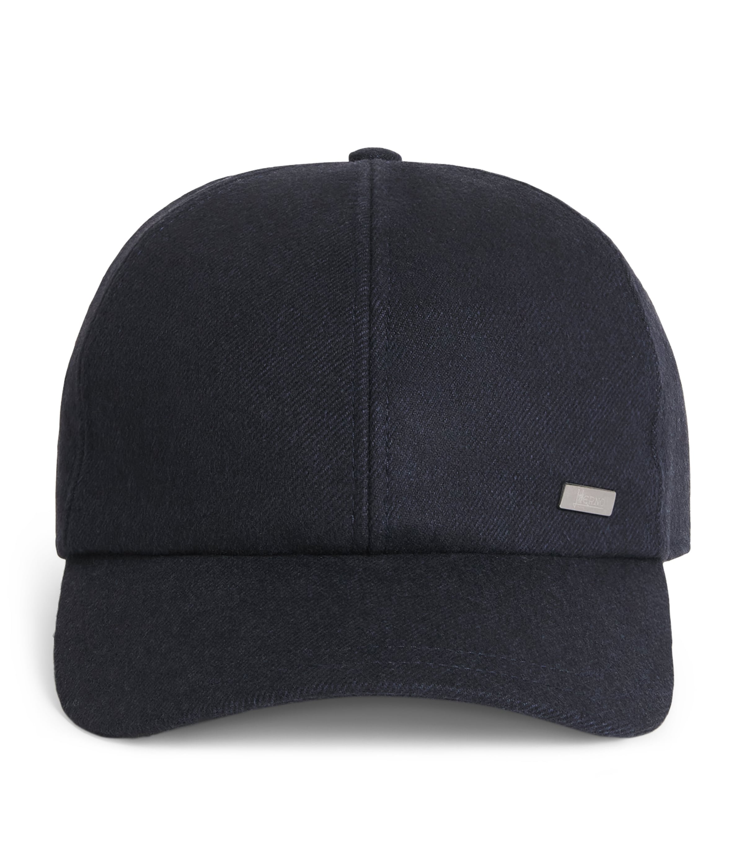 Herno Cashmere-Silk Baseball Cap Blue