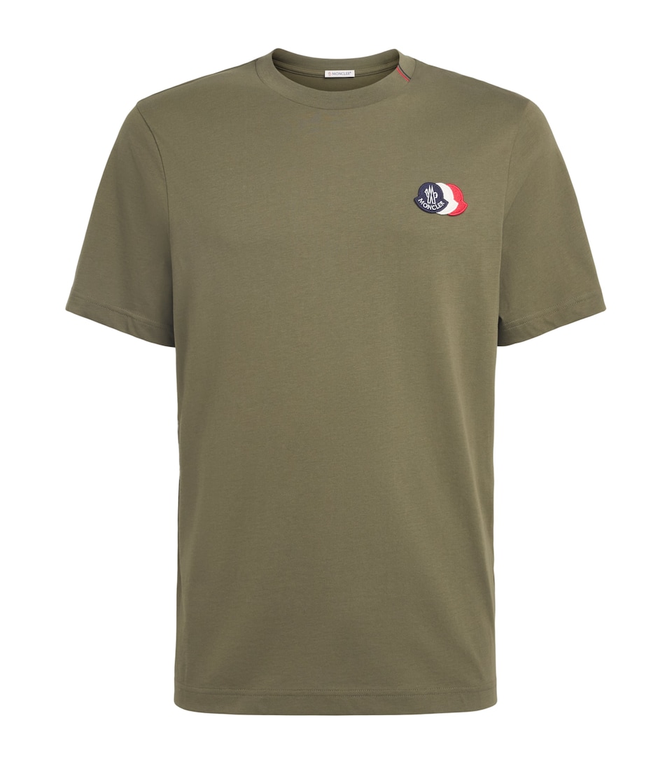 Moncler Mens Cotton Logo Patch T-Shirt