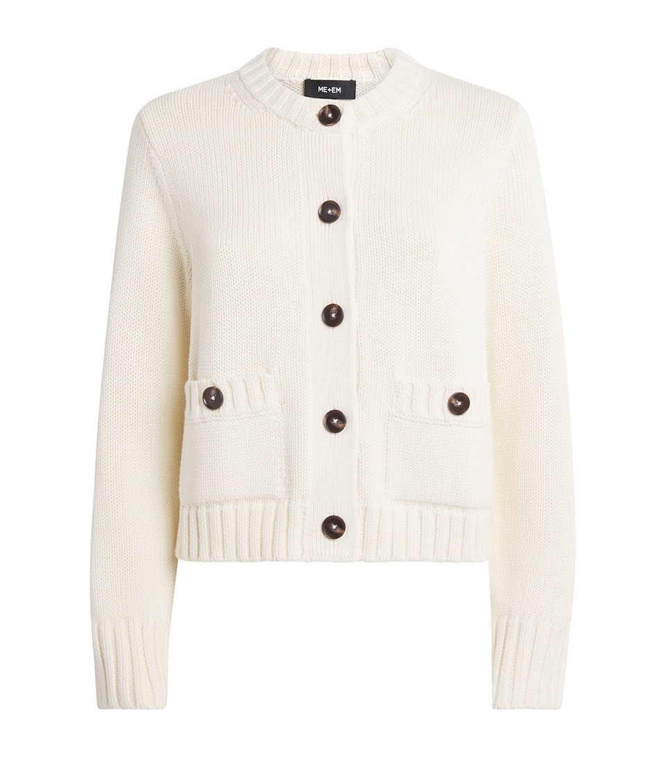 Cotton Cropped Cardigan
