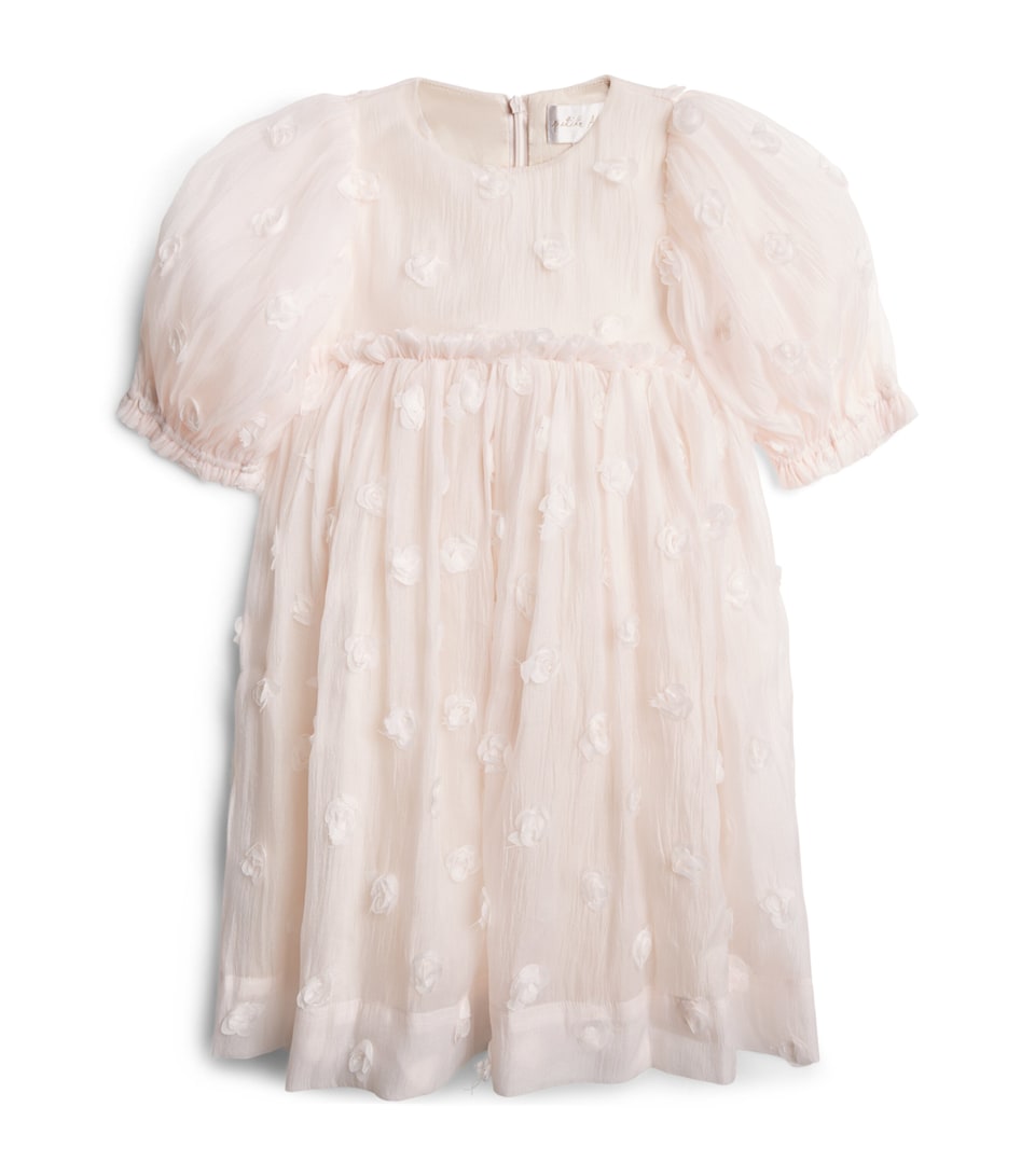 PETITE AMALIE Organza Rose Dress (4-16 Years) Petal Pink