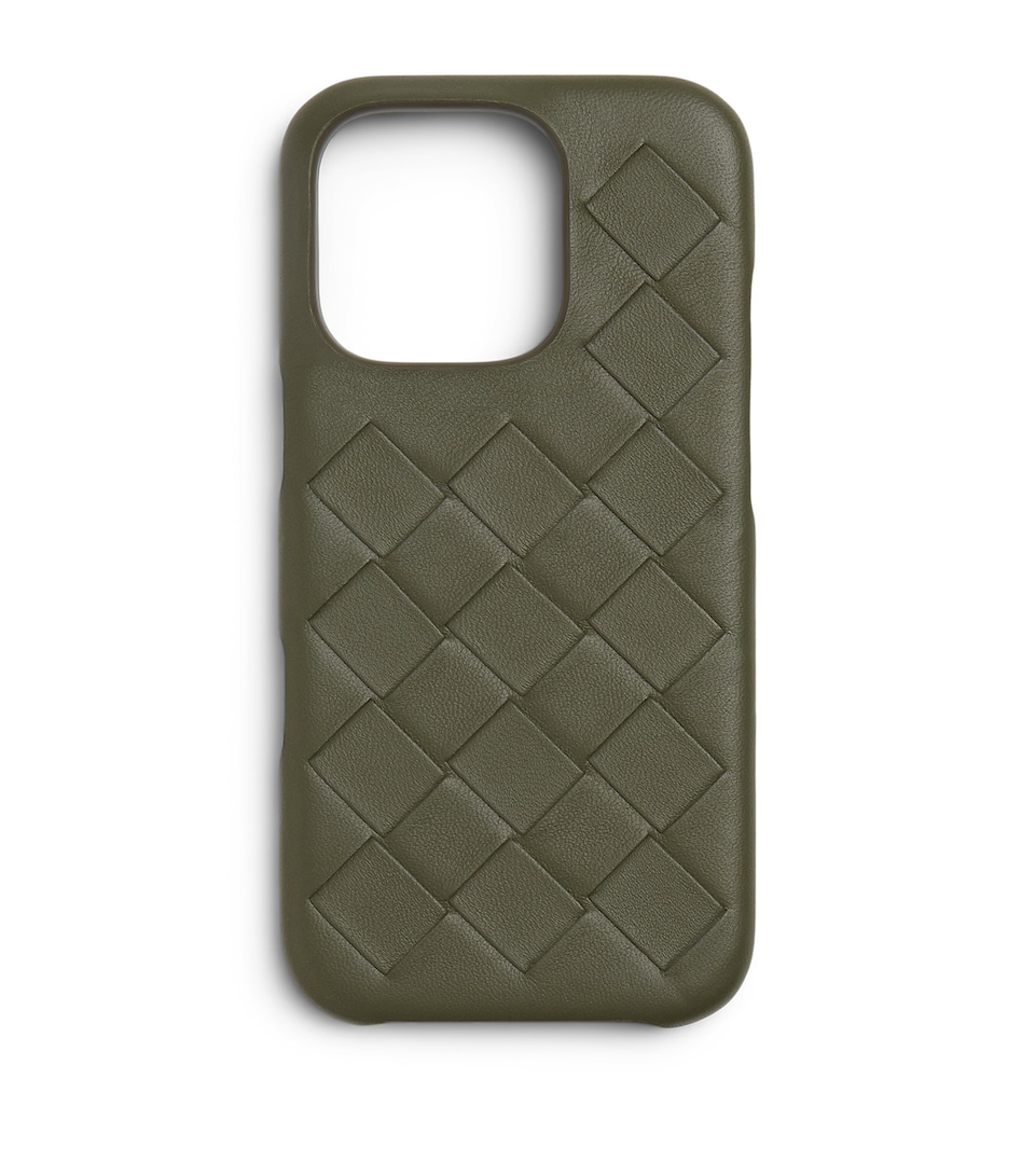 Leather Intrecciato iPhone 16 Pro Case
