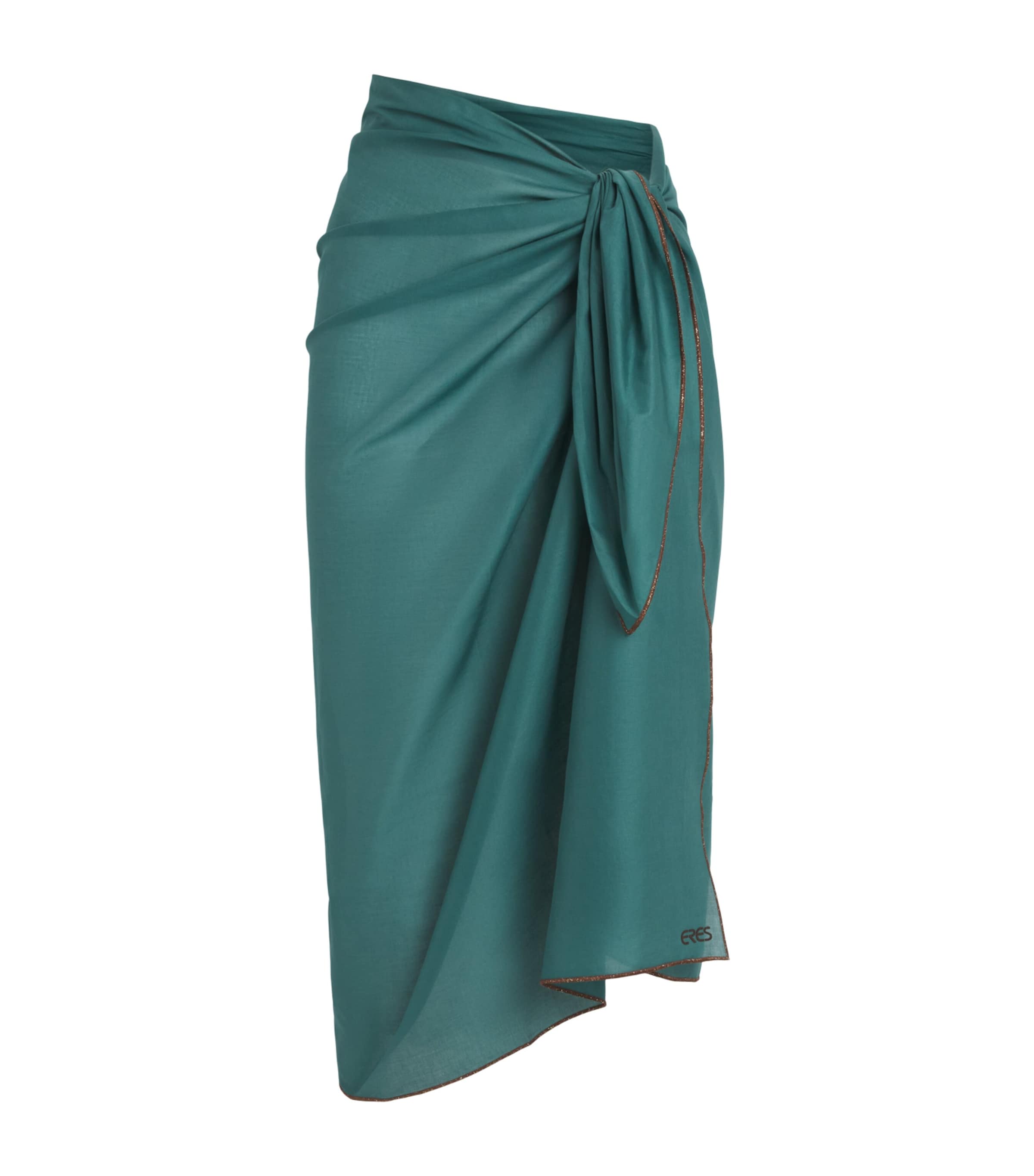 Eres Womens Cotton Voile Cabine Pareo Menthe Givree