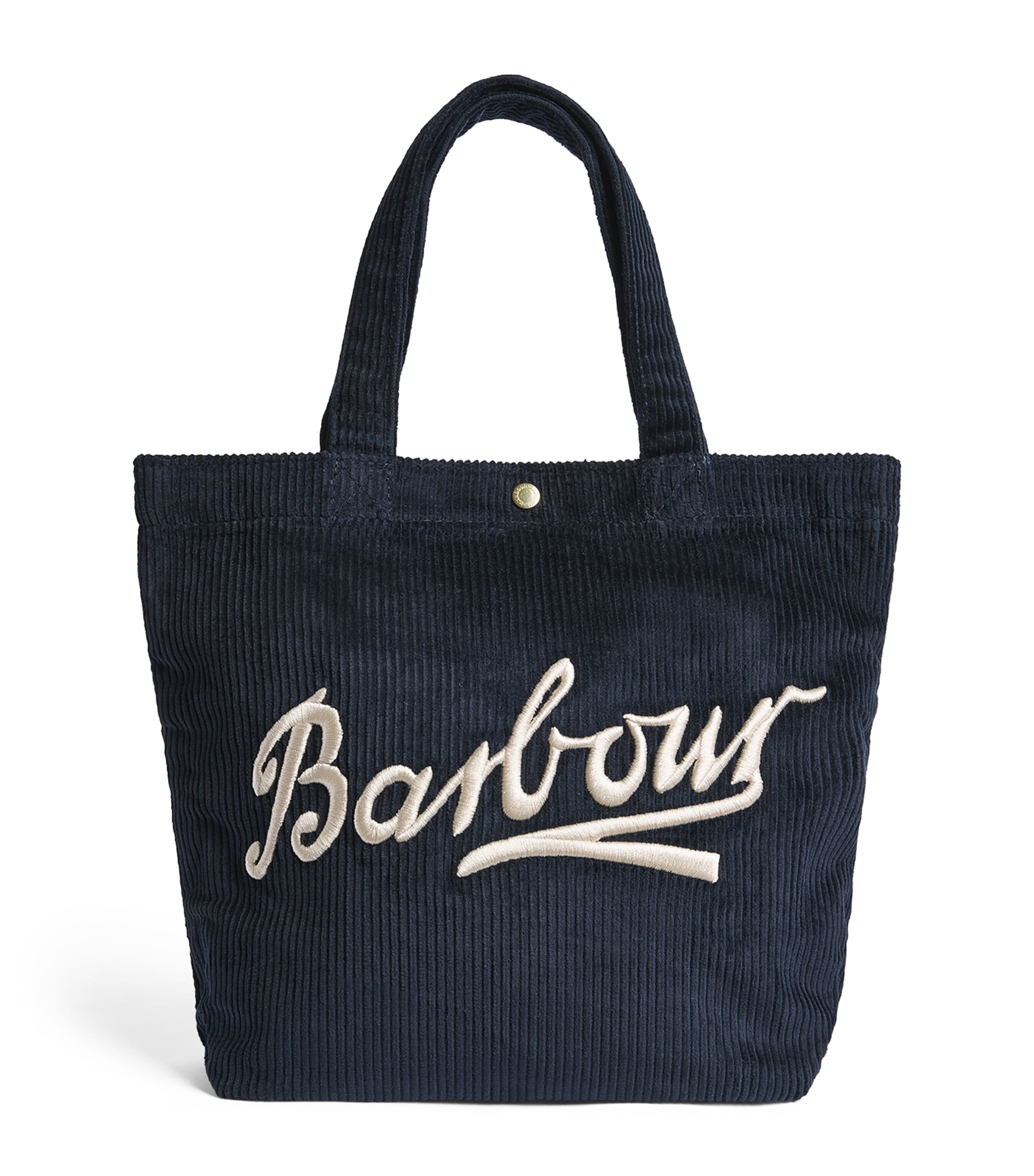 Barbour Mini Corduroy Carrick Tote Bag Navy