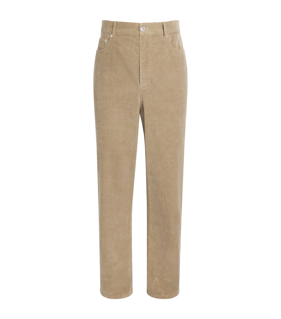A.P.C. Mens Corduroy Fairfax Straight Jeans Baa Beige