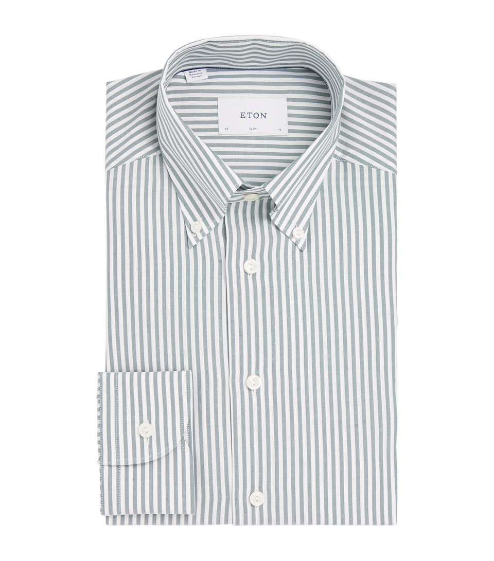 Cotton Stripe Signature Oxford Shirt