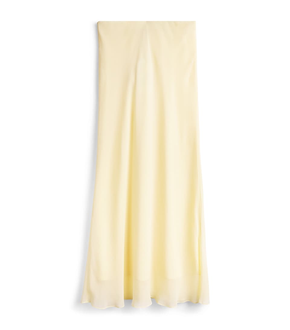 LoveShackFancy Chiffon Thyme Maxi Skirt (10-14 Years) Butlebutter Lemon