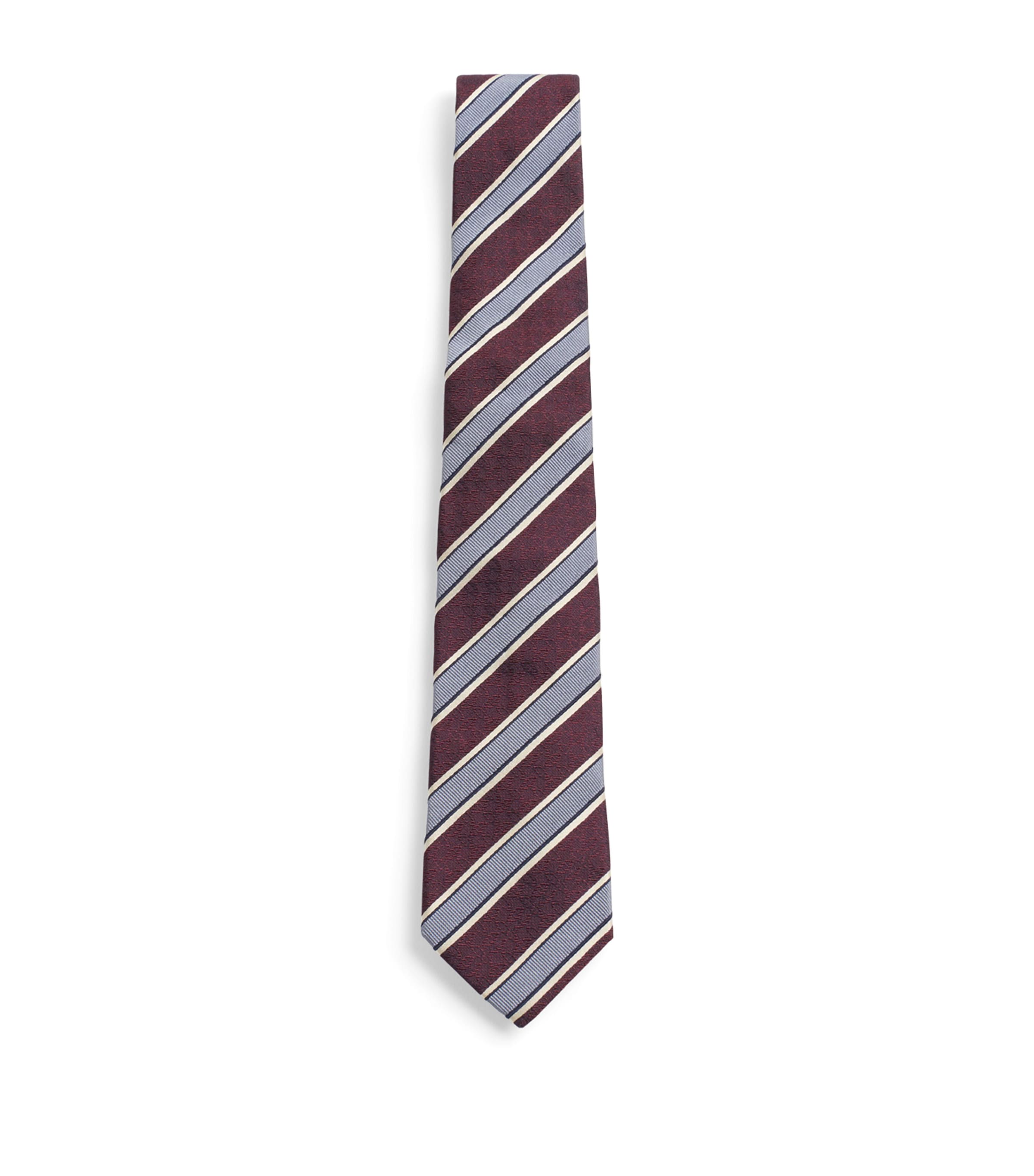 Silk Striped Jacquard Tie