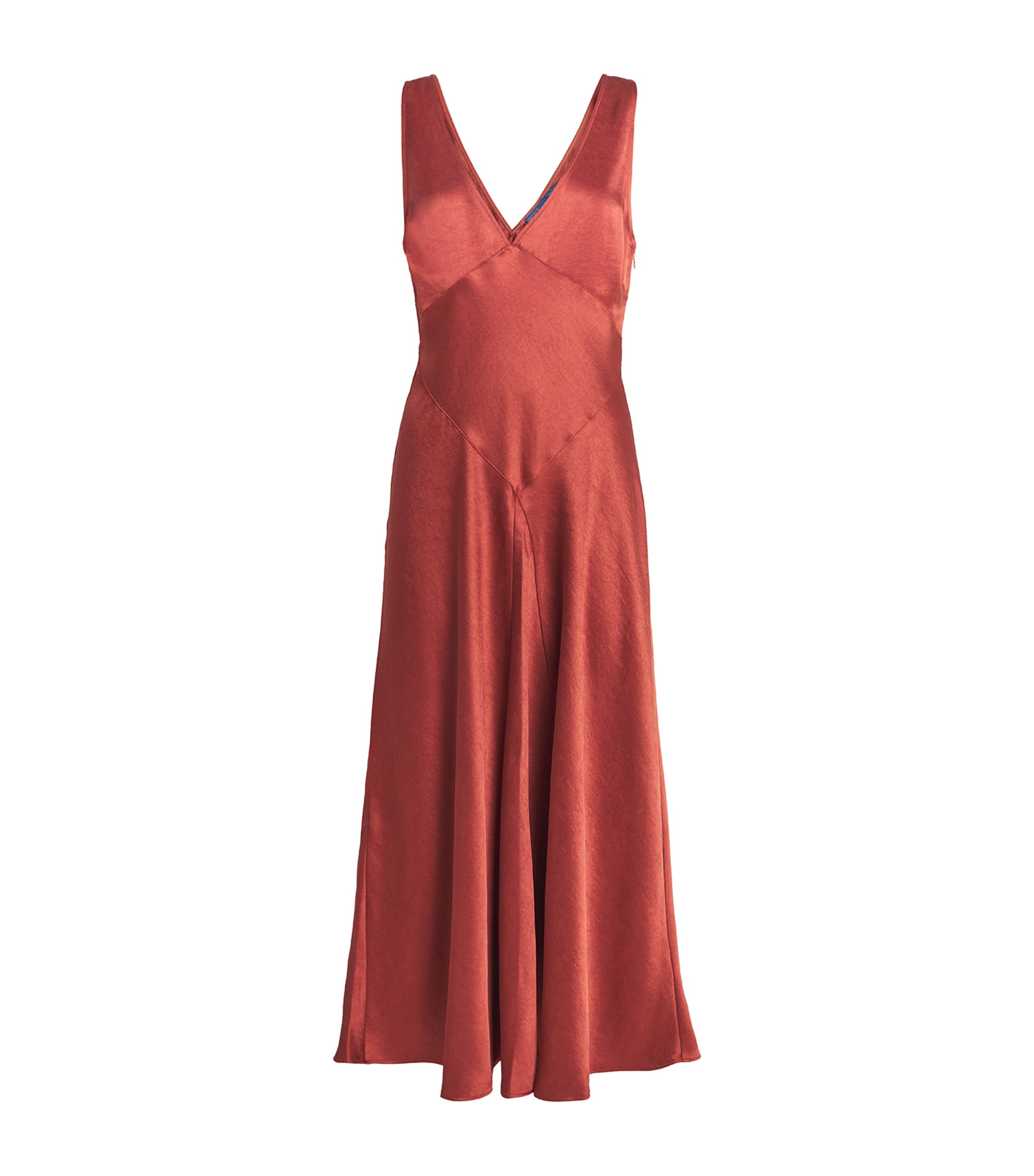Satin Panelled Midi Dress