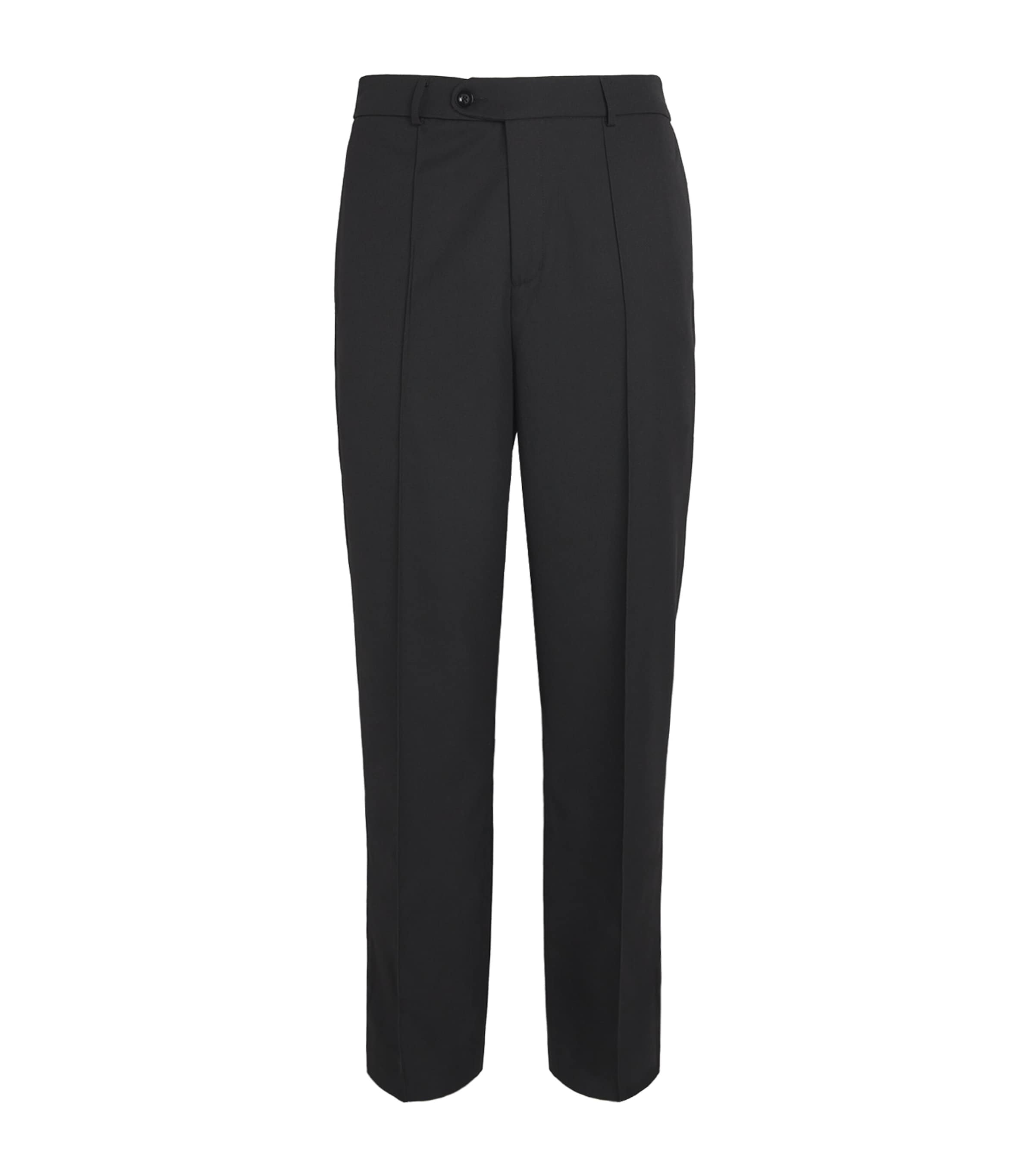 Everyday Wide-Leg Pleated Trousers