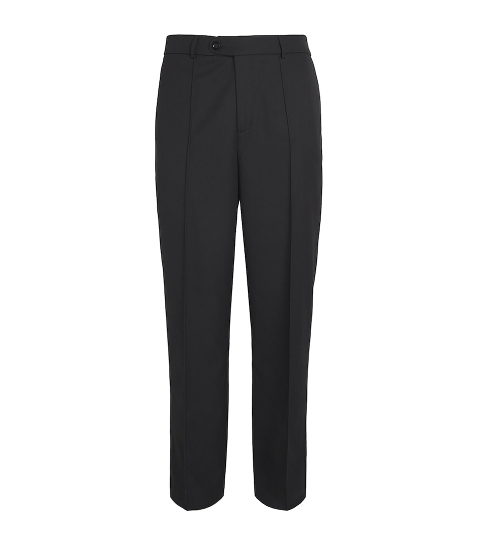 Everyday Wide-Leg Pleated Trousers