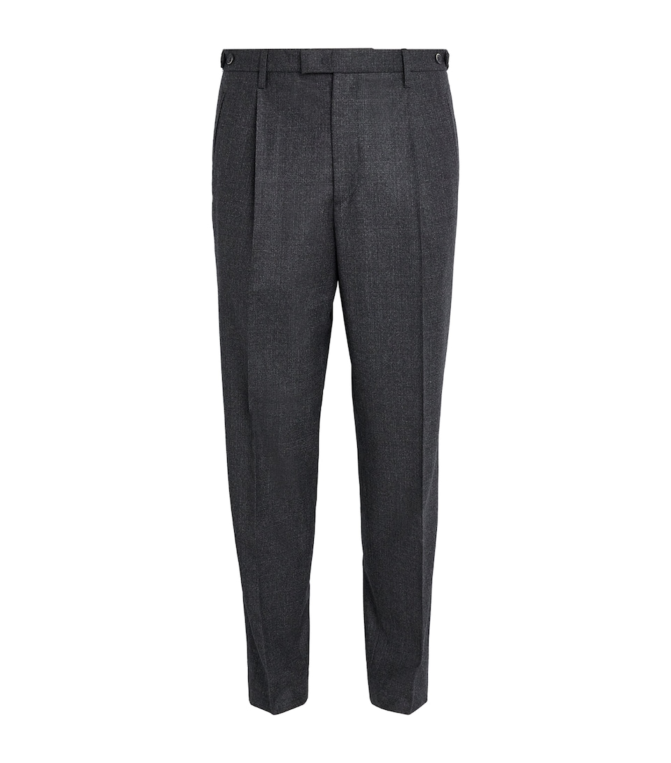 Wool Pleated Trousers