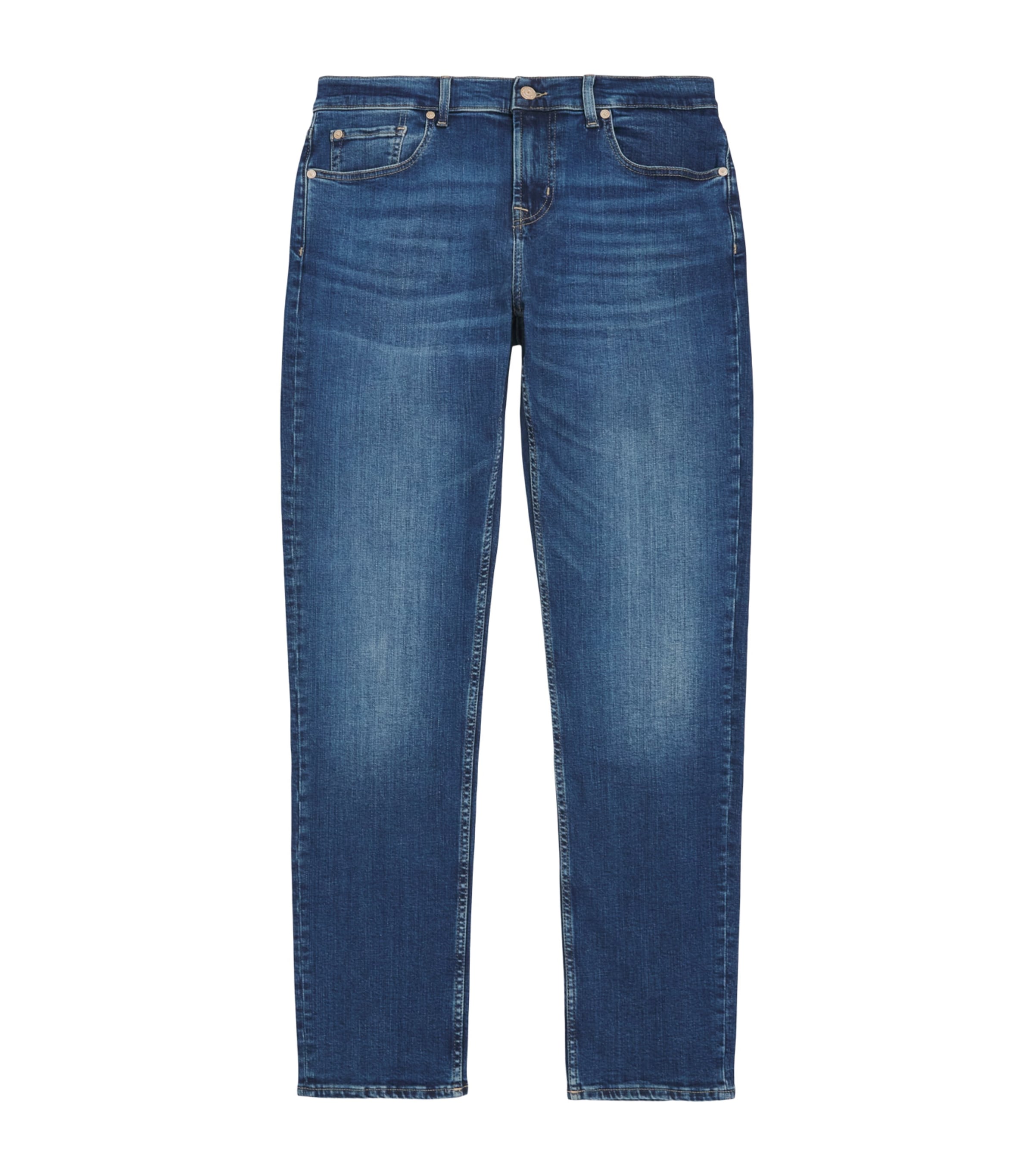 7 For All Mankind Mens Slimmy Badge Jeans Light Blue