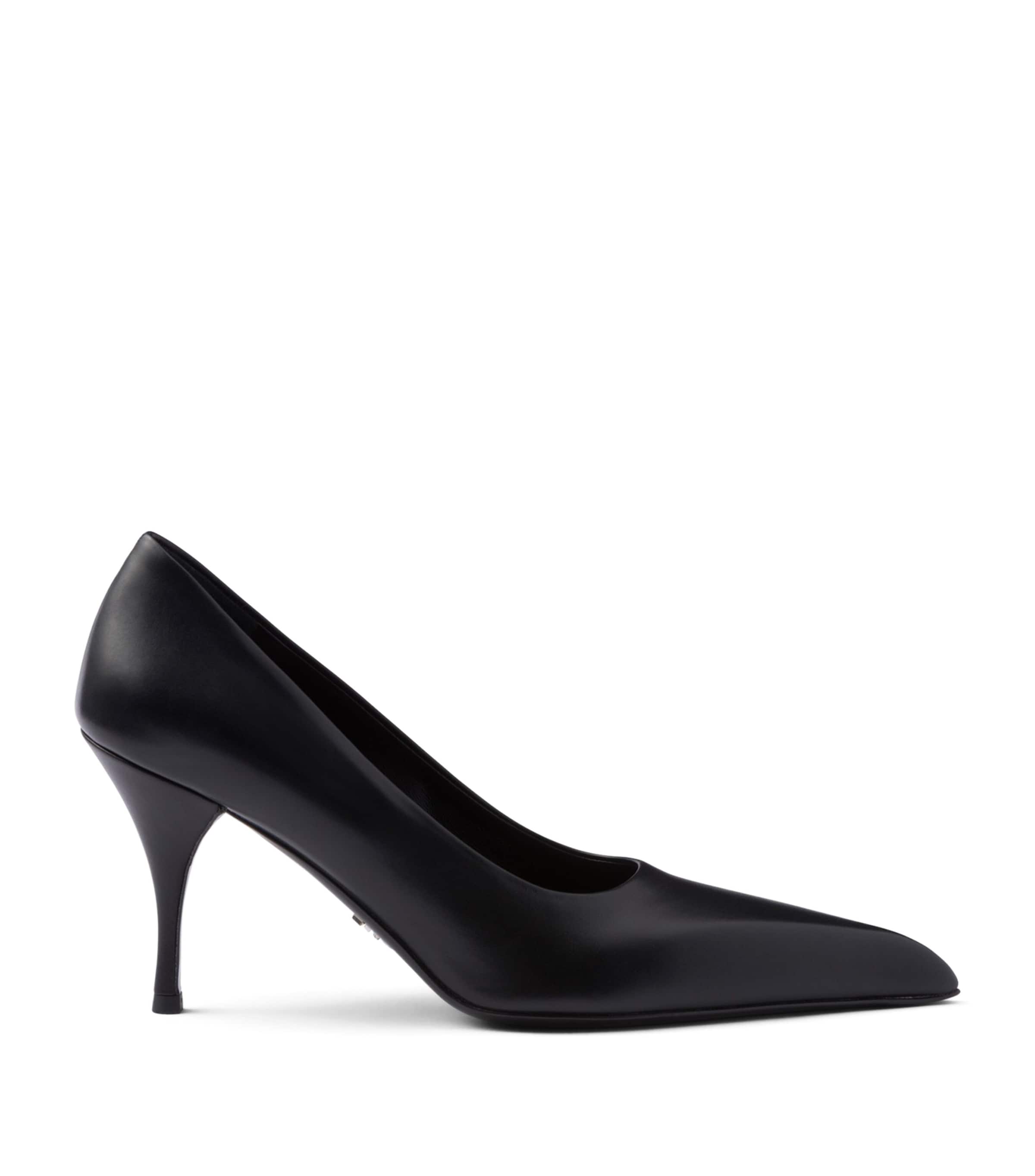 Prada Leather Pumps 85 Black