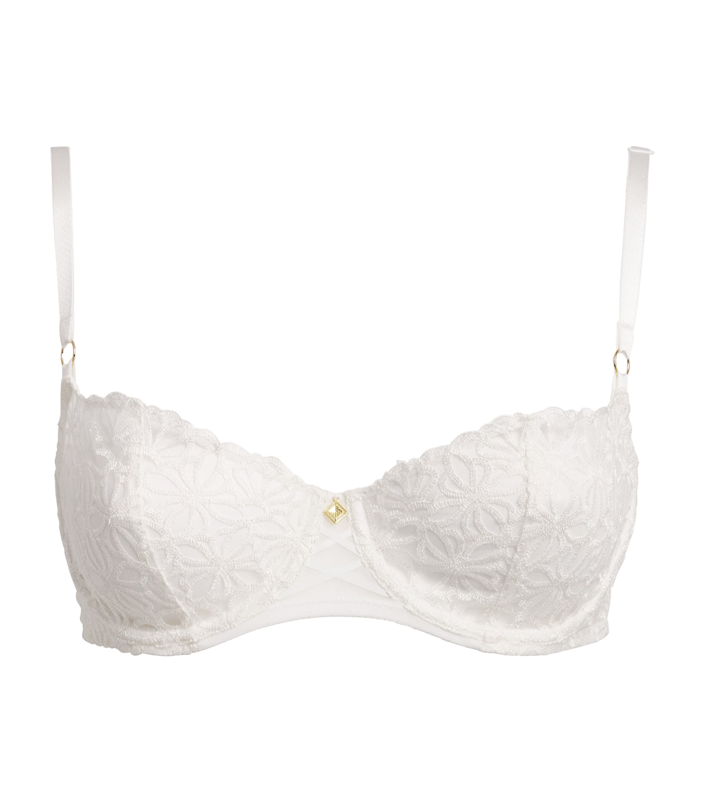 Aubade Womens Lace Secret Memories Half-Cup Bra Ivory