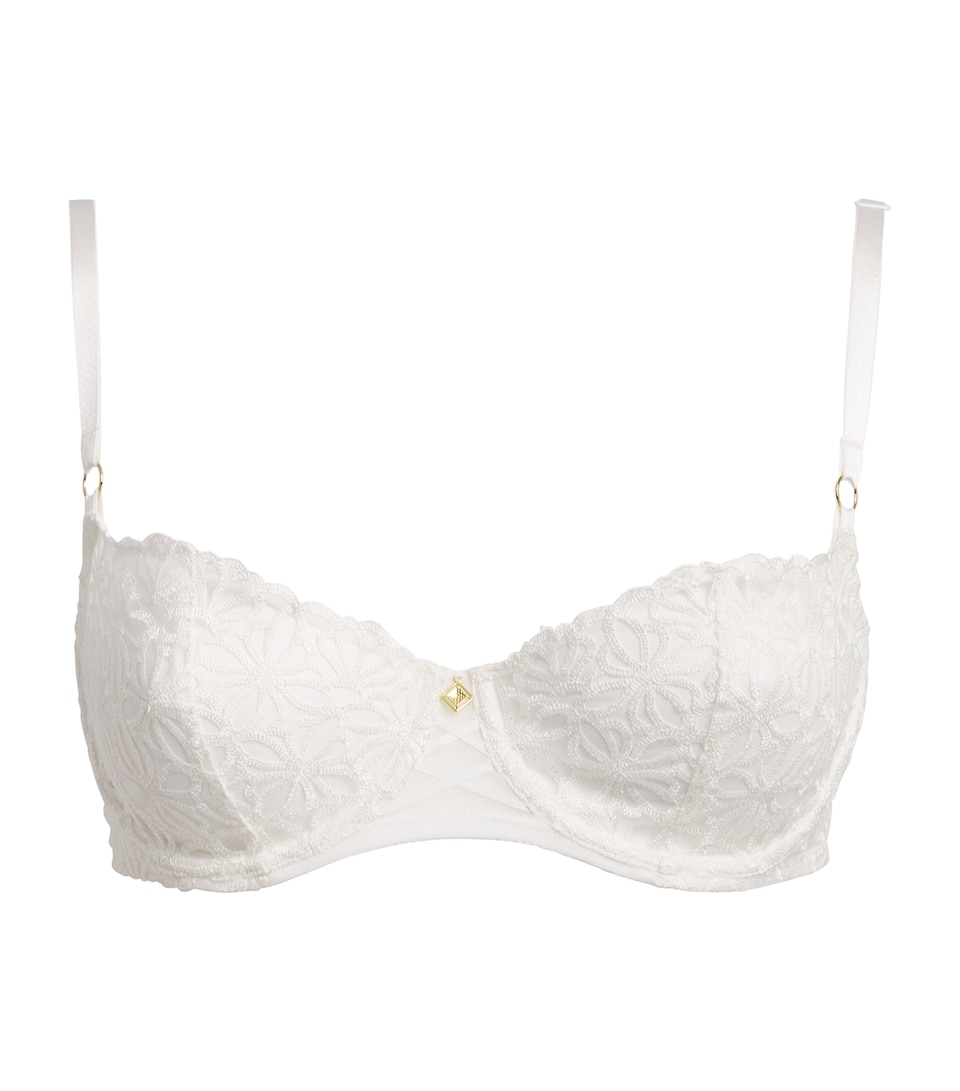 Aubade Womens Lace Secret Memories Half-Cup Bra Ivory
