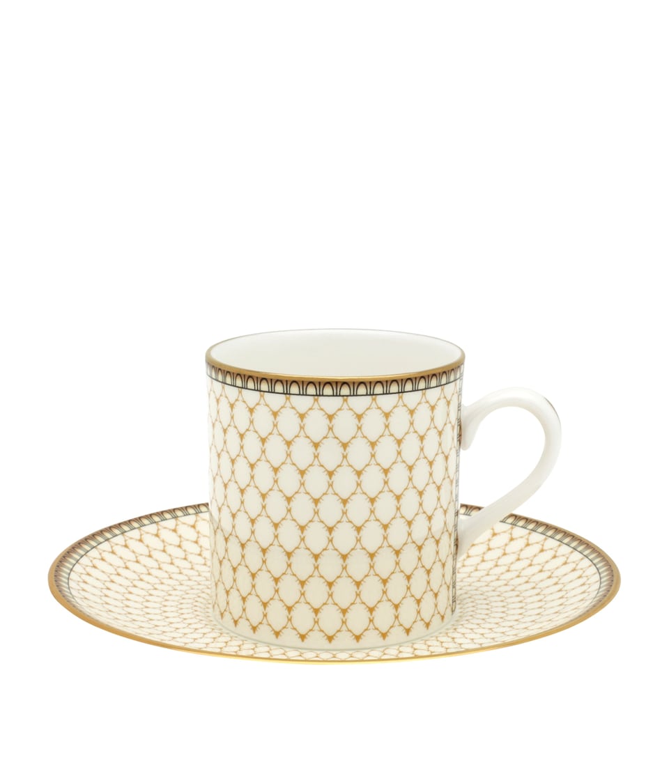 Antler Trellis Coffee Cup and Saucer